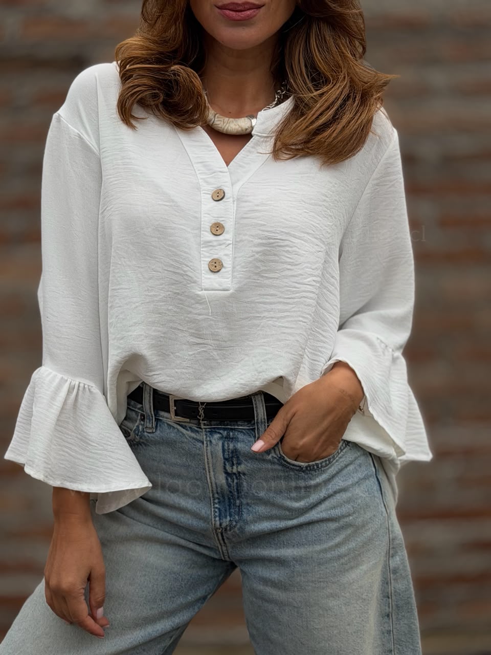 Blusón Chloe blanco