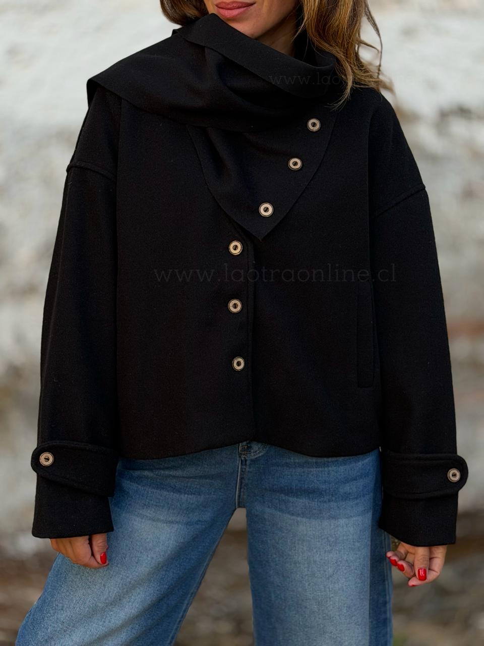 Abrigo Dubai negro - S
