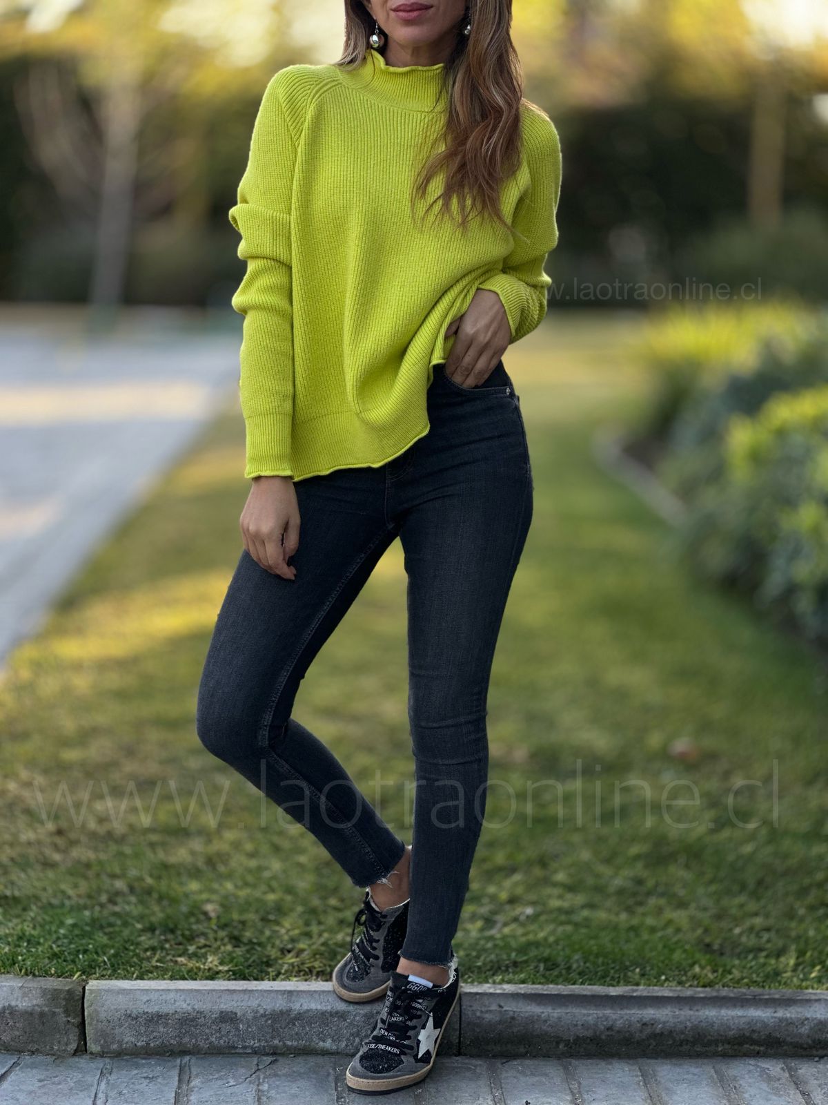 Sweater Santa fe verde limón