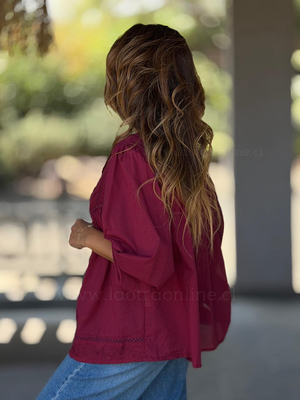 Blusa Artemisa cherry