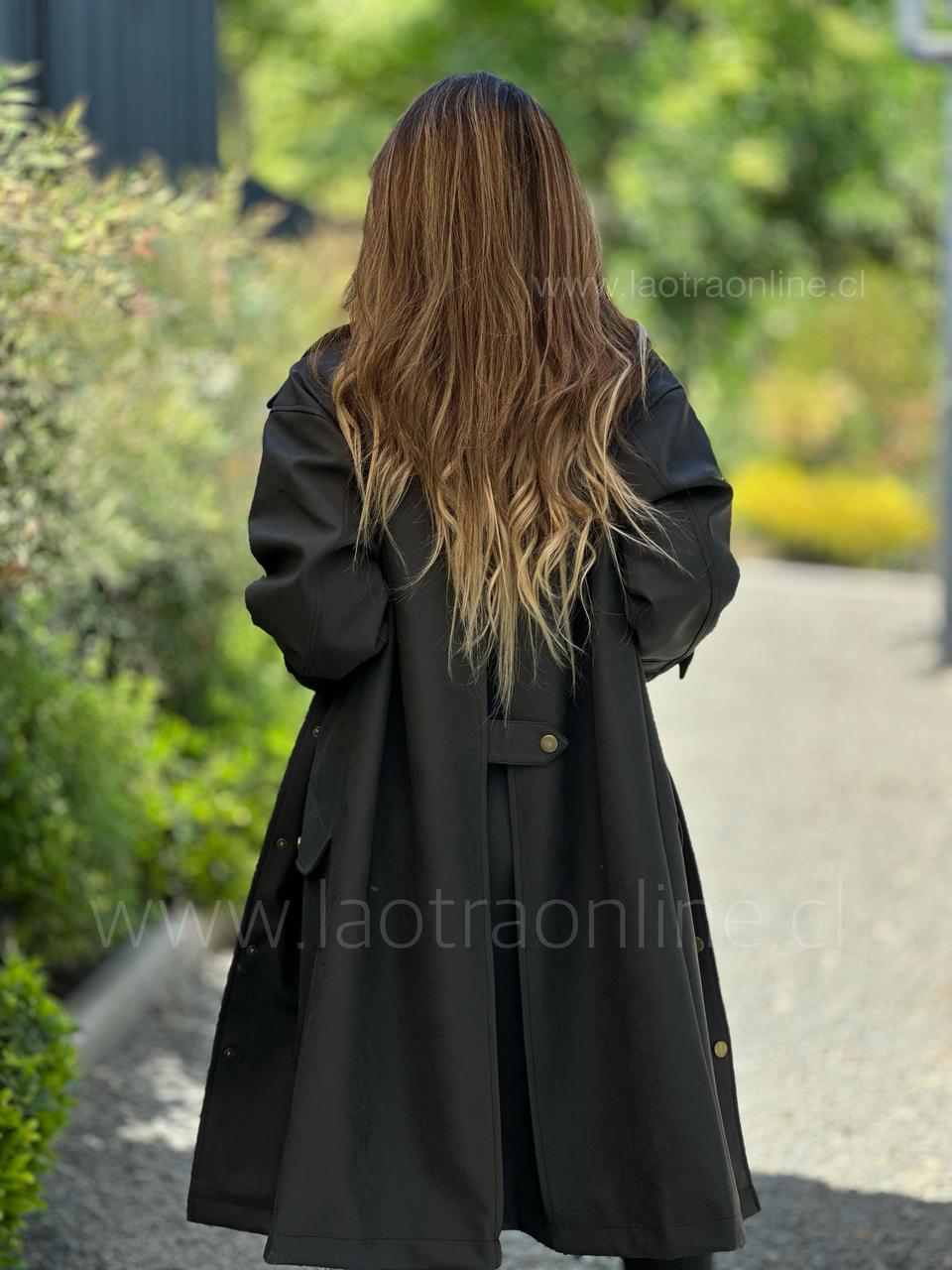 Impermeable Alaska negro/gris