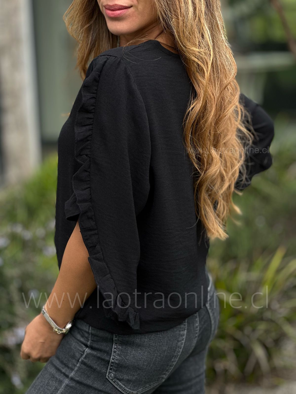Polera Roma negro