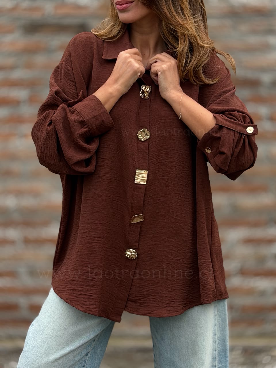 Blusa Londres choco