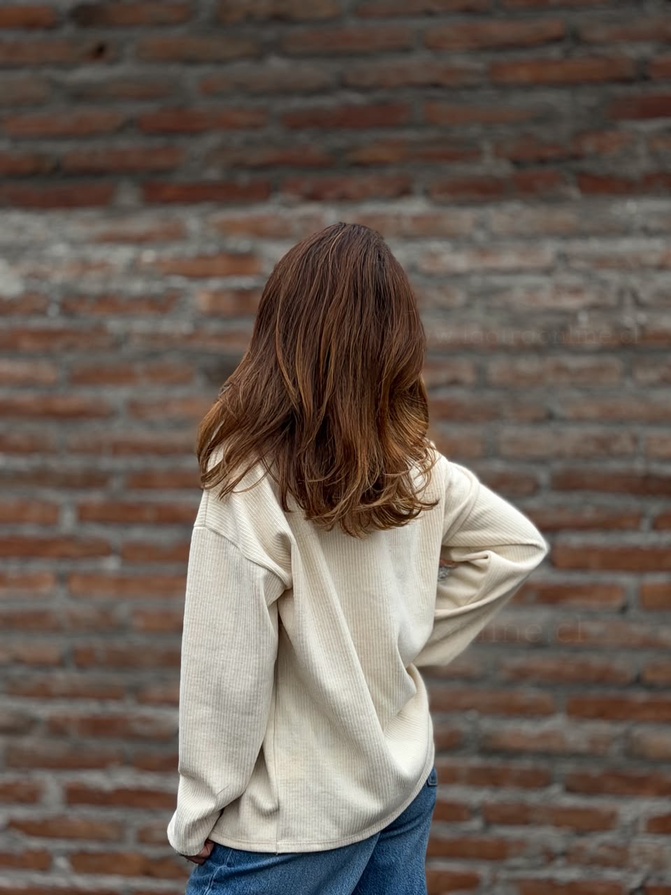 Sweater La Perla crema