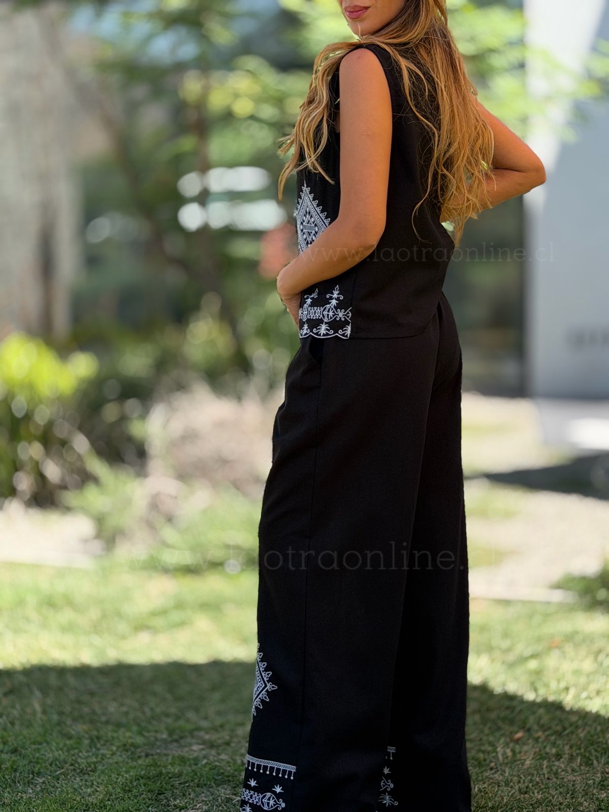 Conjunto Bordado negro