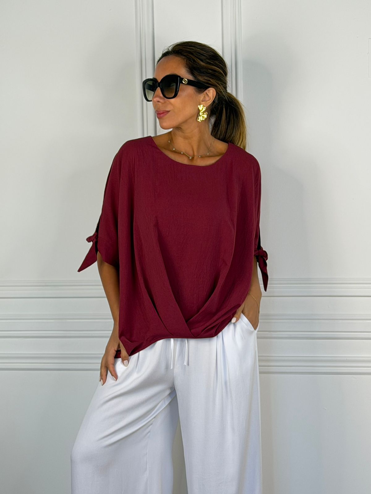 Blusa Livorno cherry