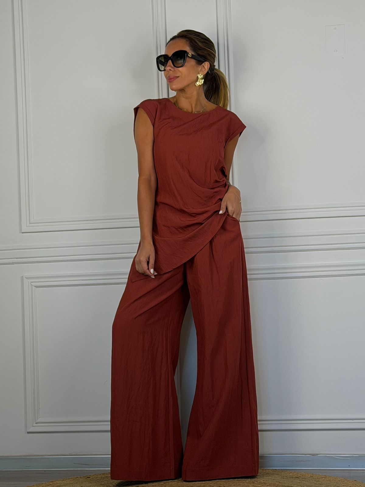 Pantalón Romana tierra