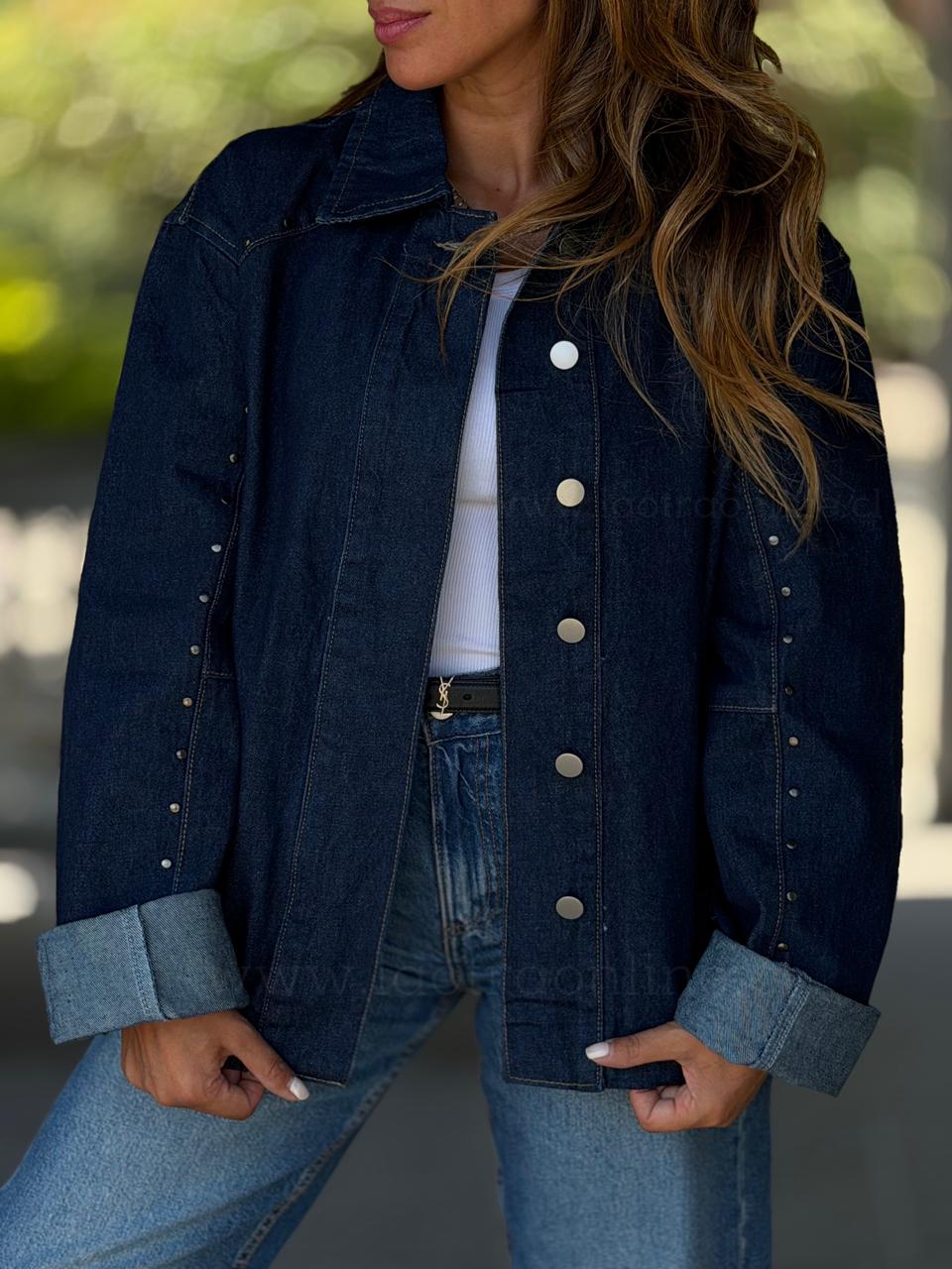 Chaqueta Top azul