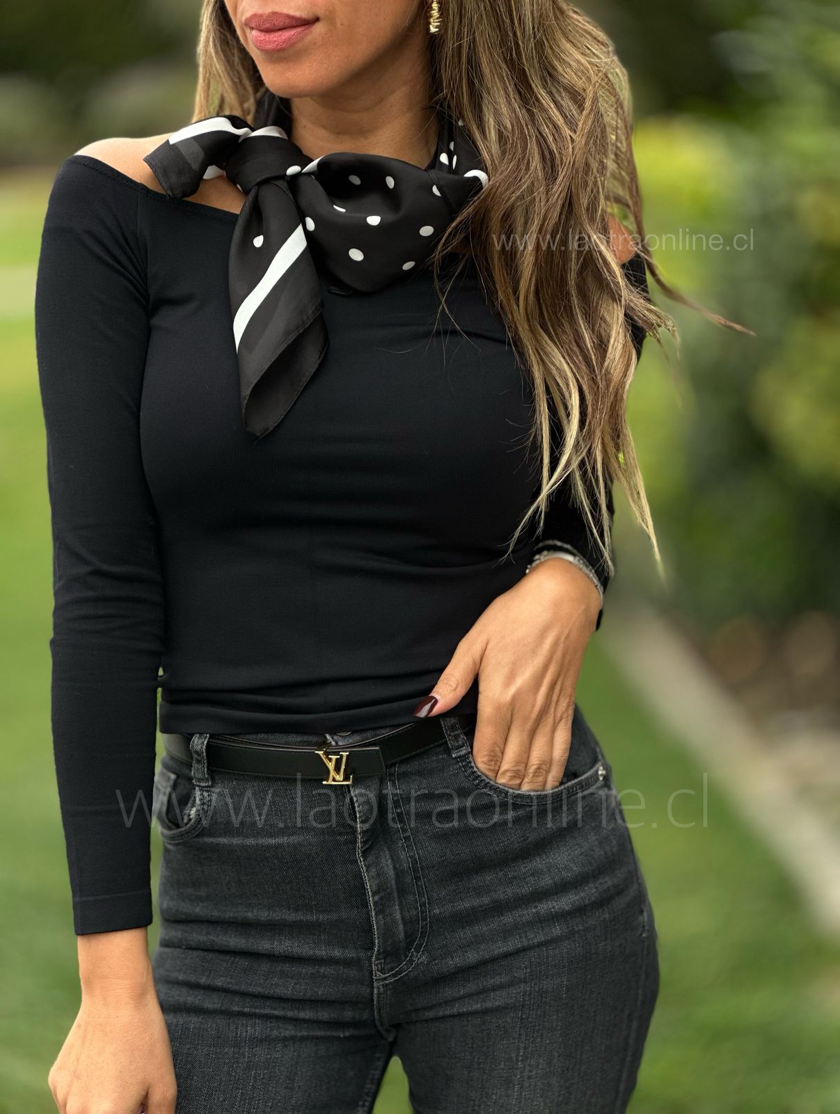 Pañuelo Glamour negro