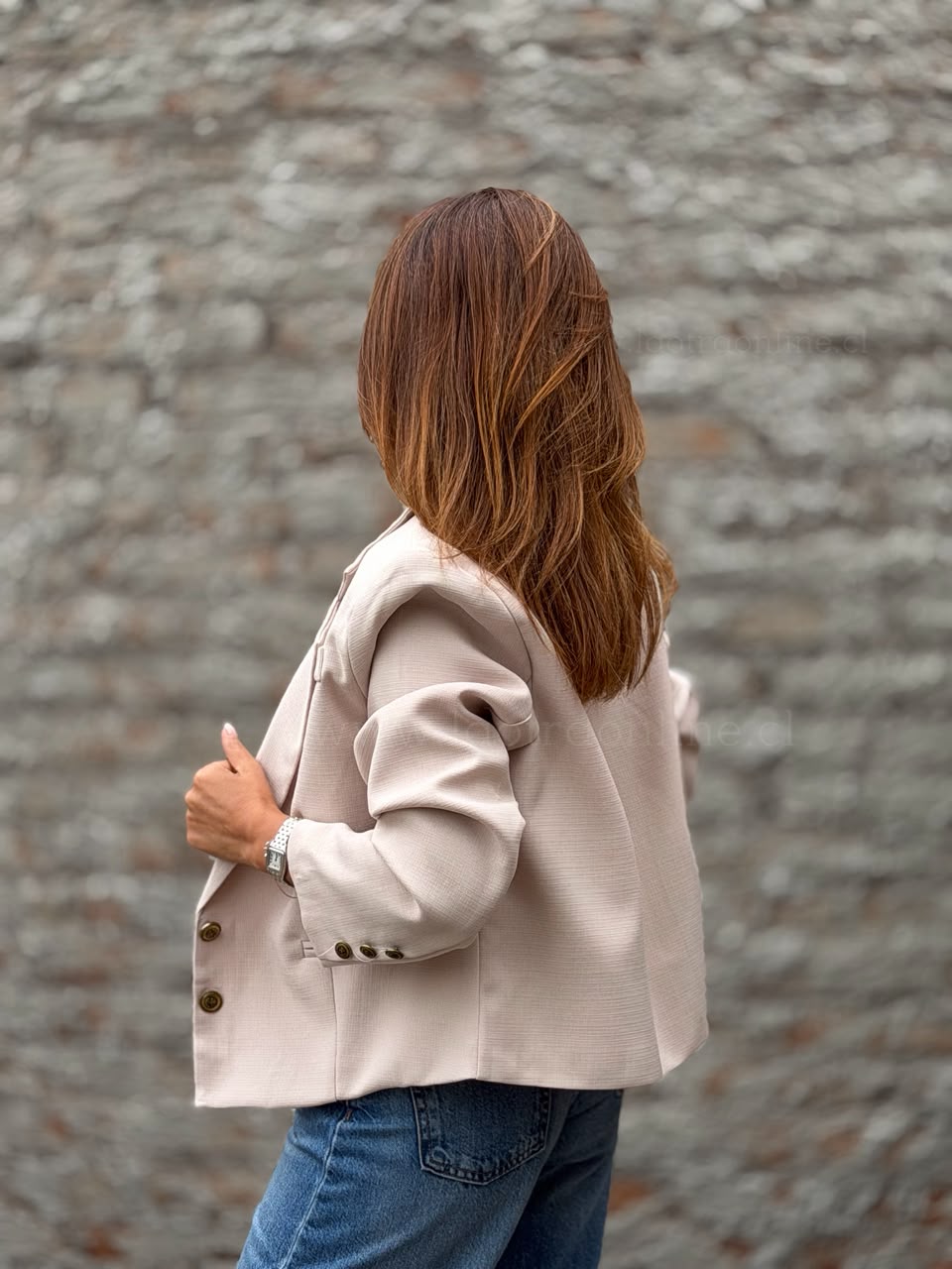 Blazer Grecia palo rosa