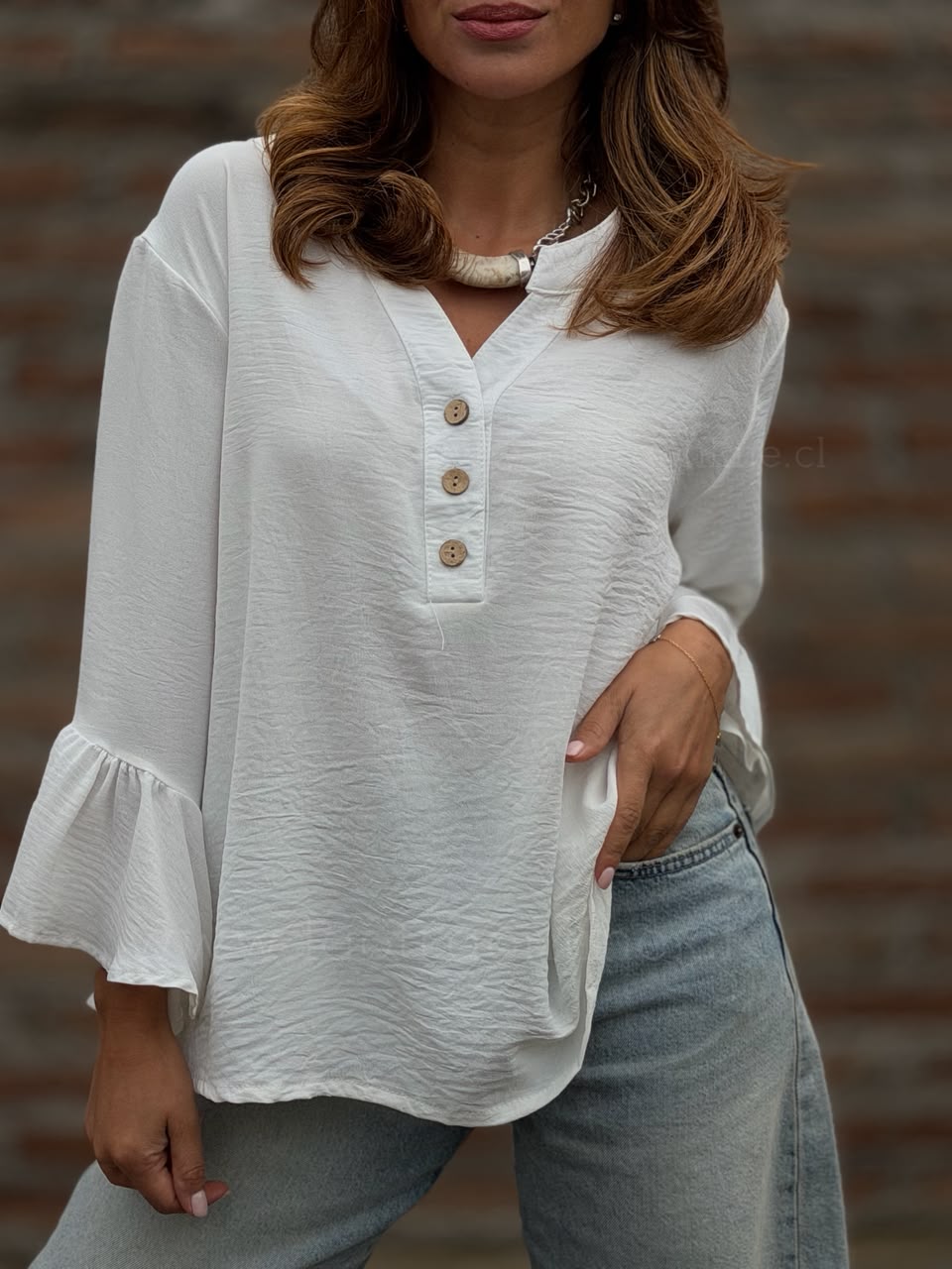 Blusón Chloe blanco