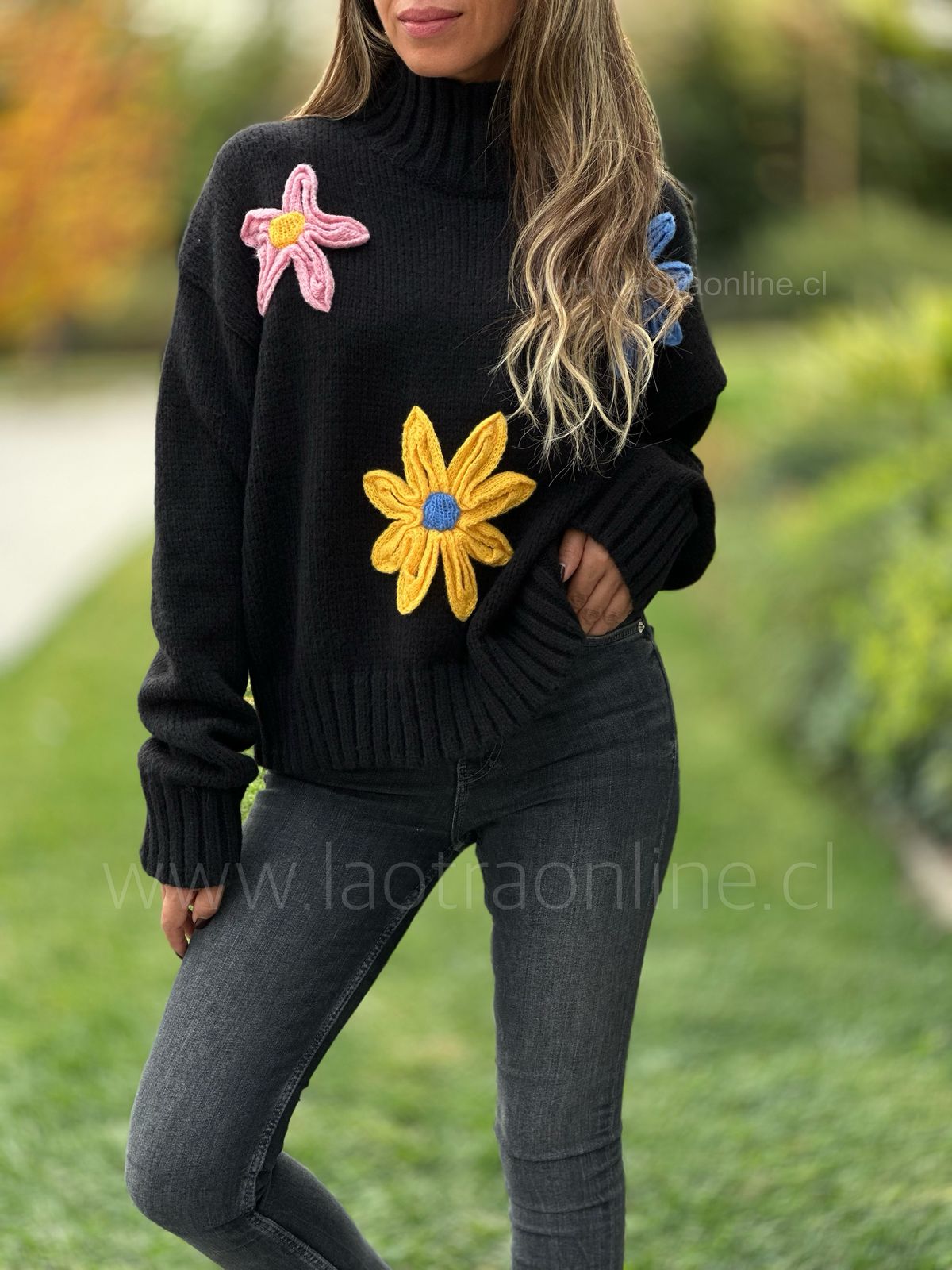 Sweater Margarita negro