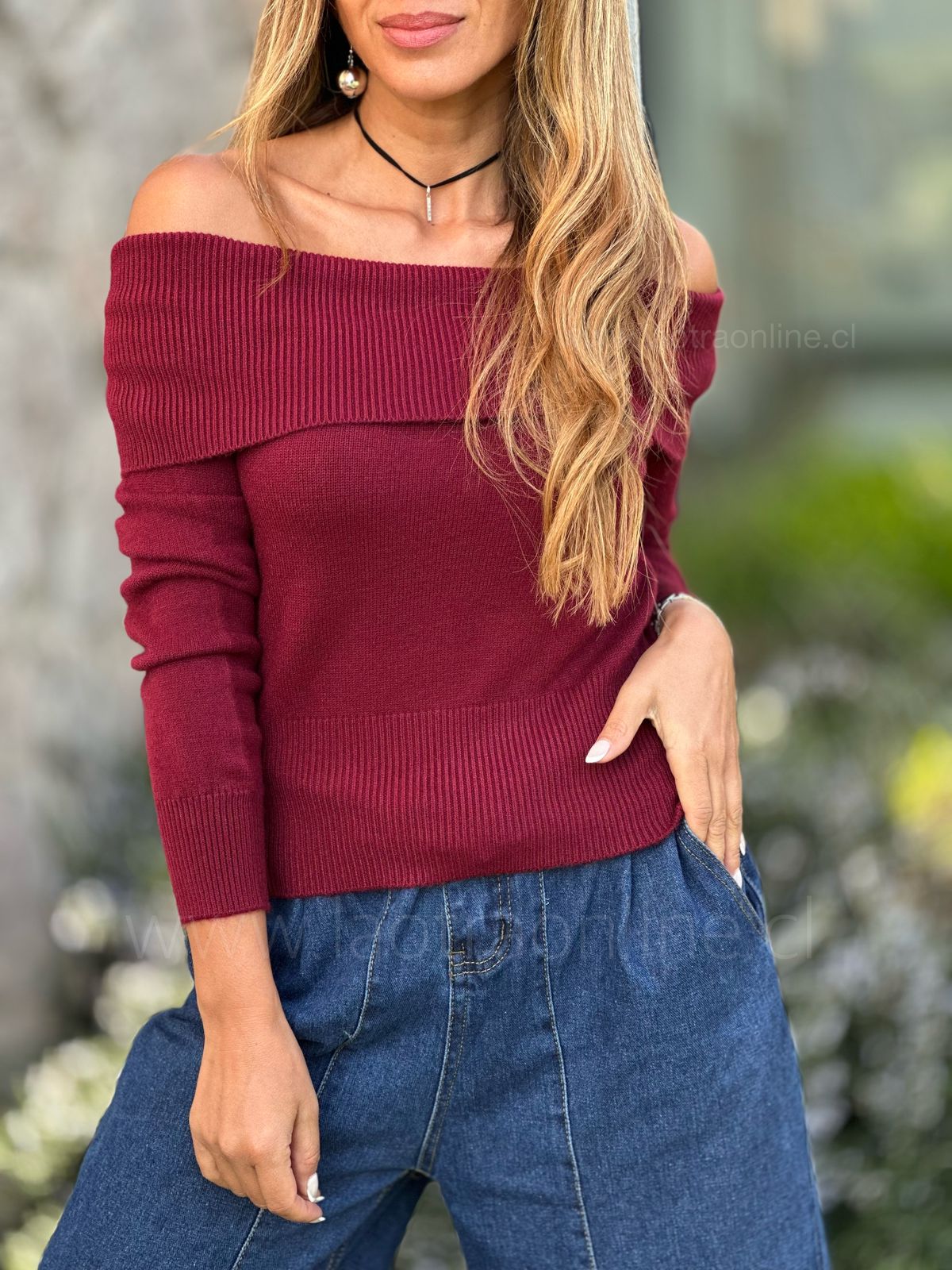 Polera/Sweater Cali cherry