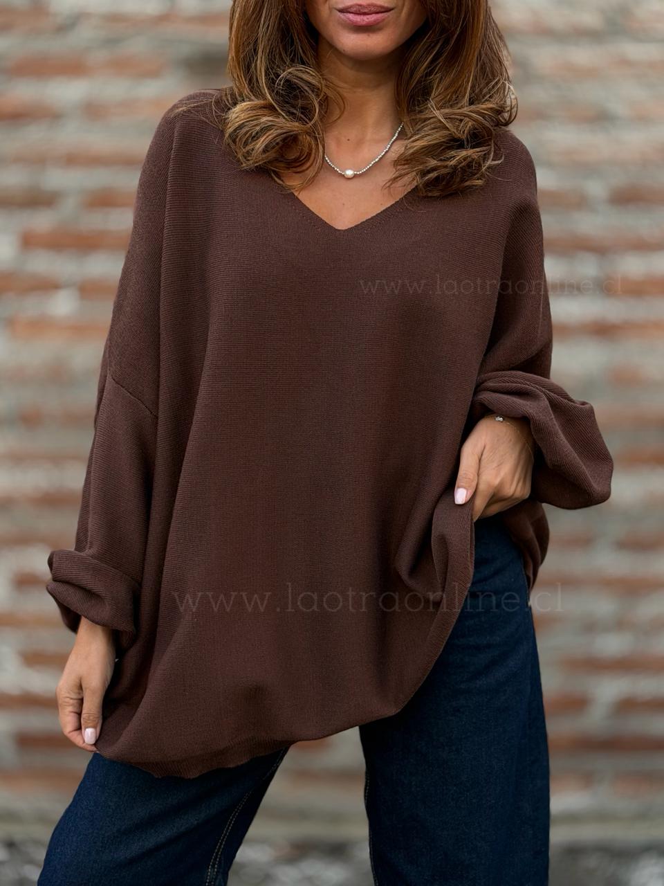 Básico Oversize marrón