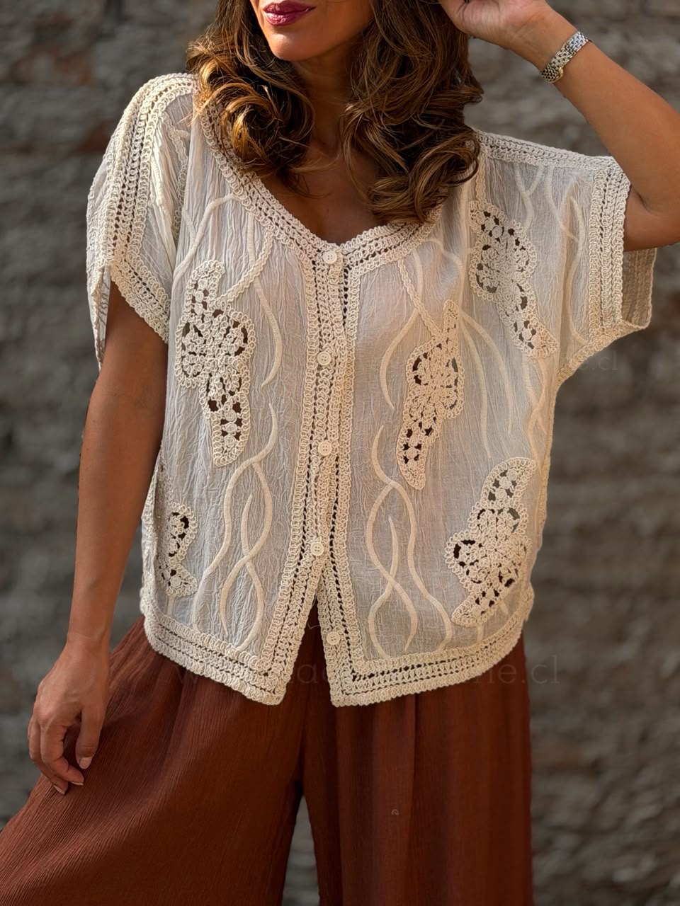 Blusa Finlandia beige