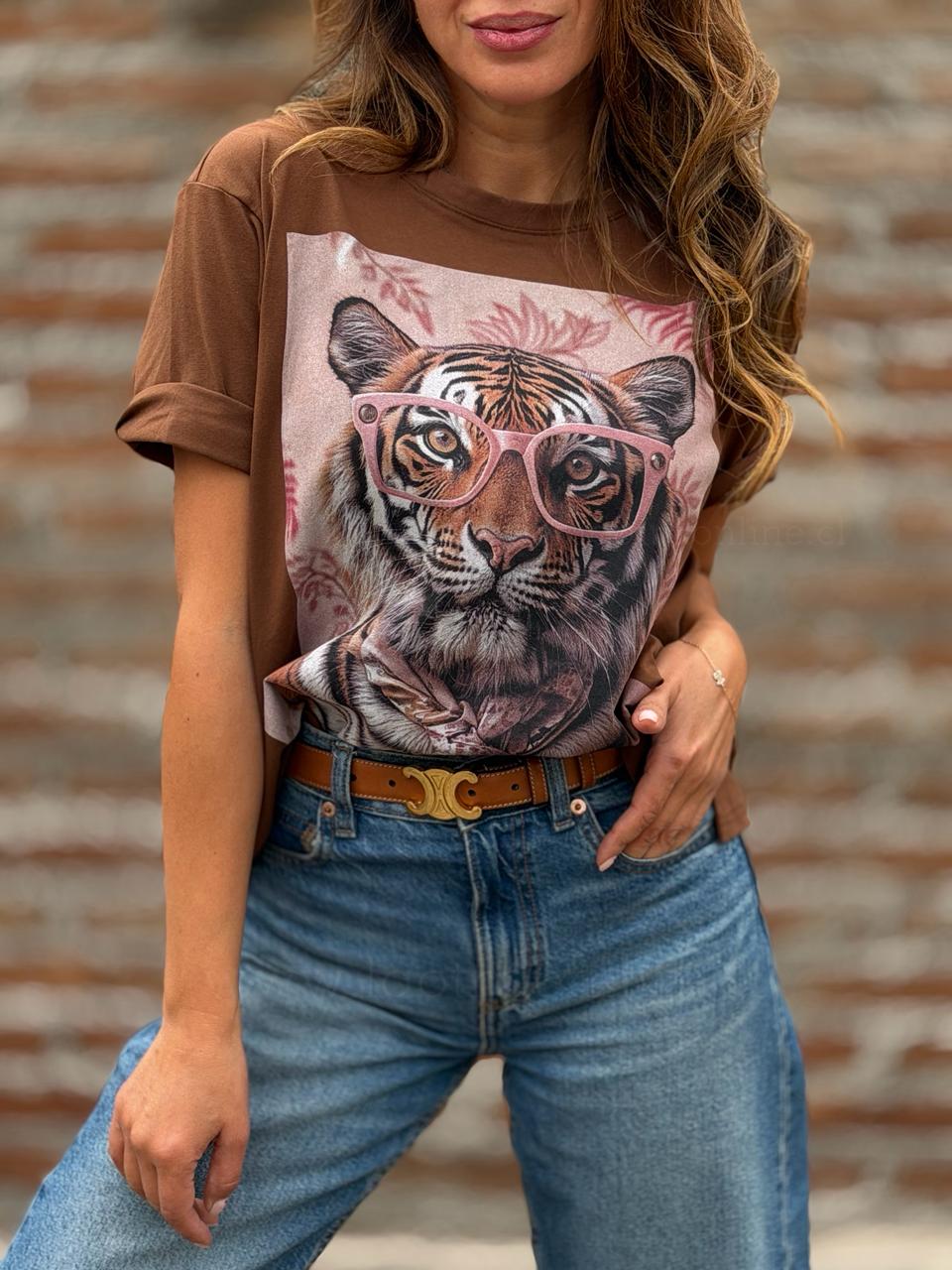Polera Tigre cool choco