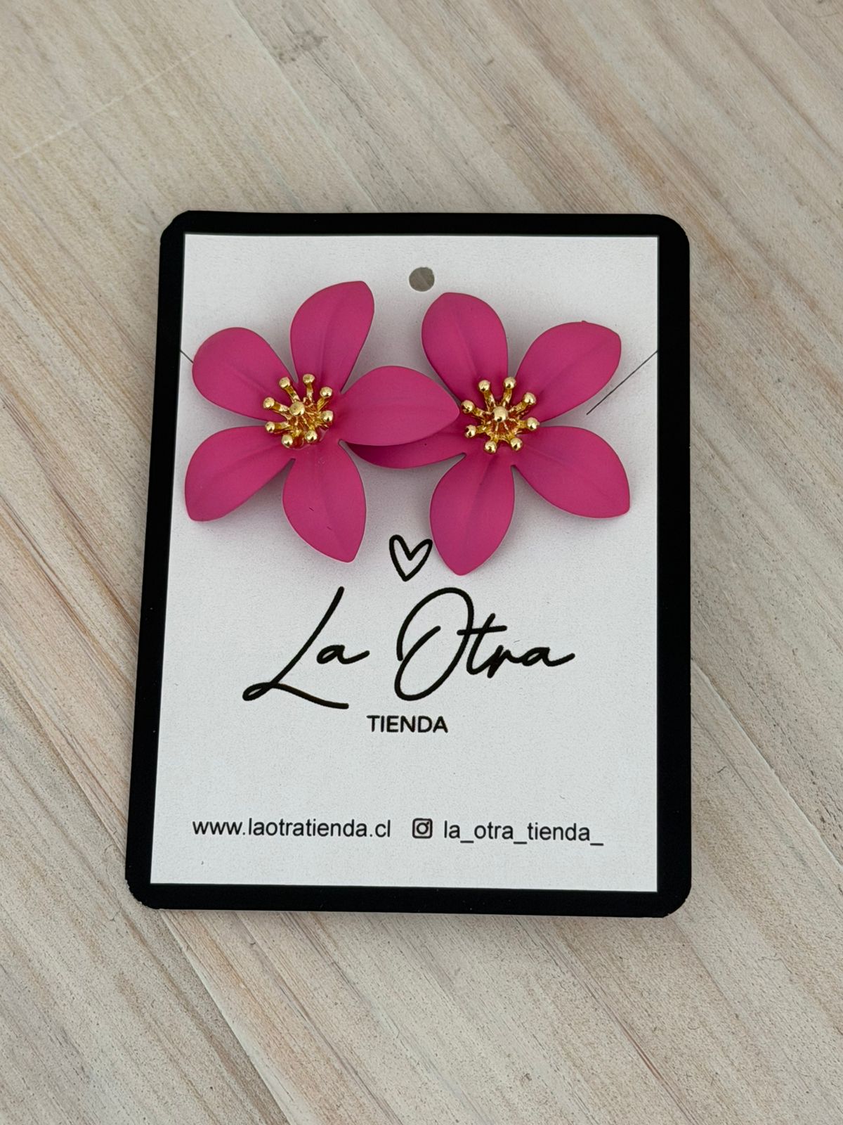 Aros Margarita fucsia