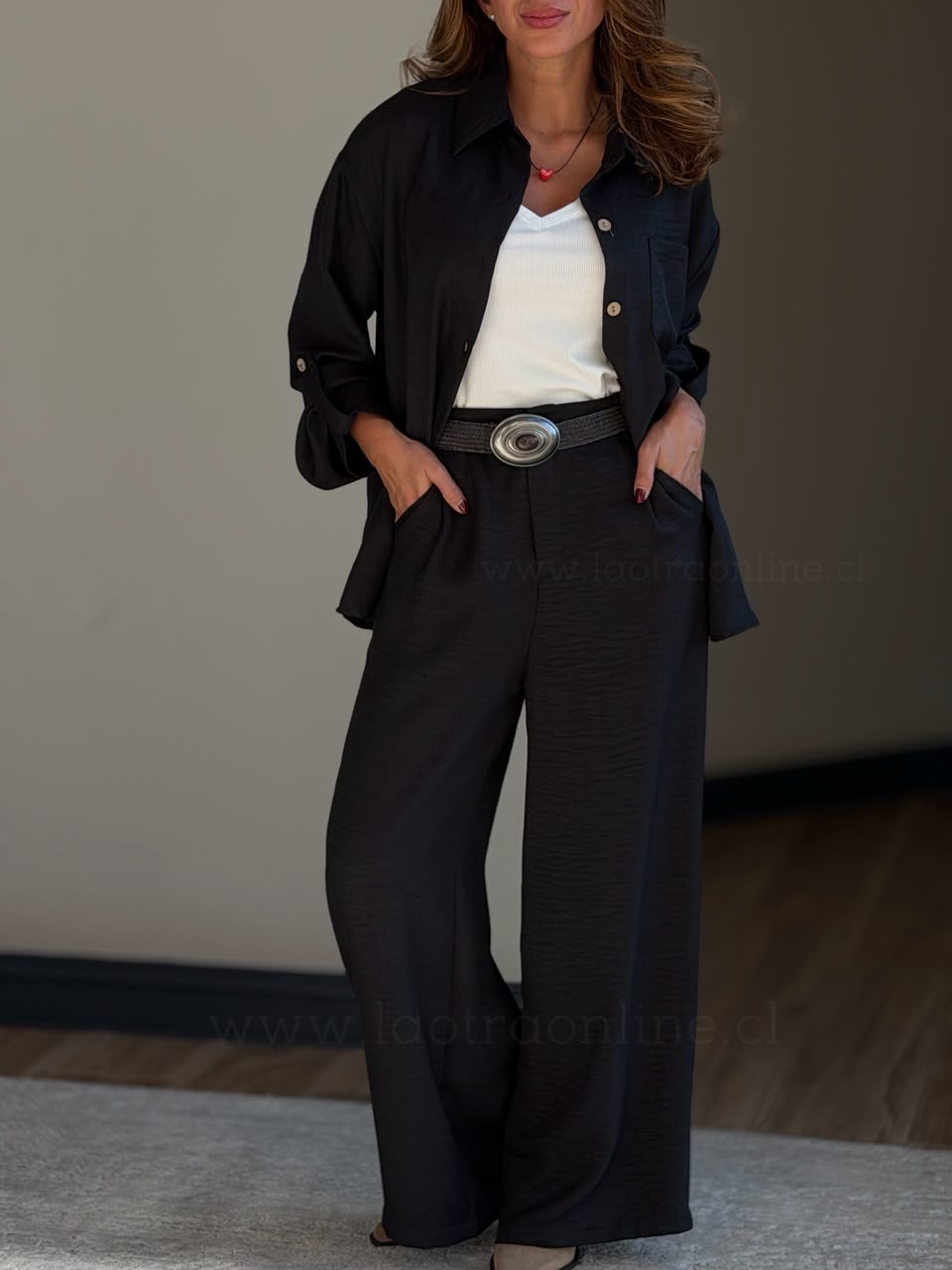 Set Pantalón+Blusa negro
