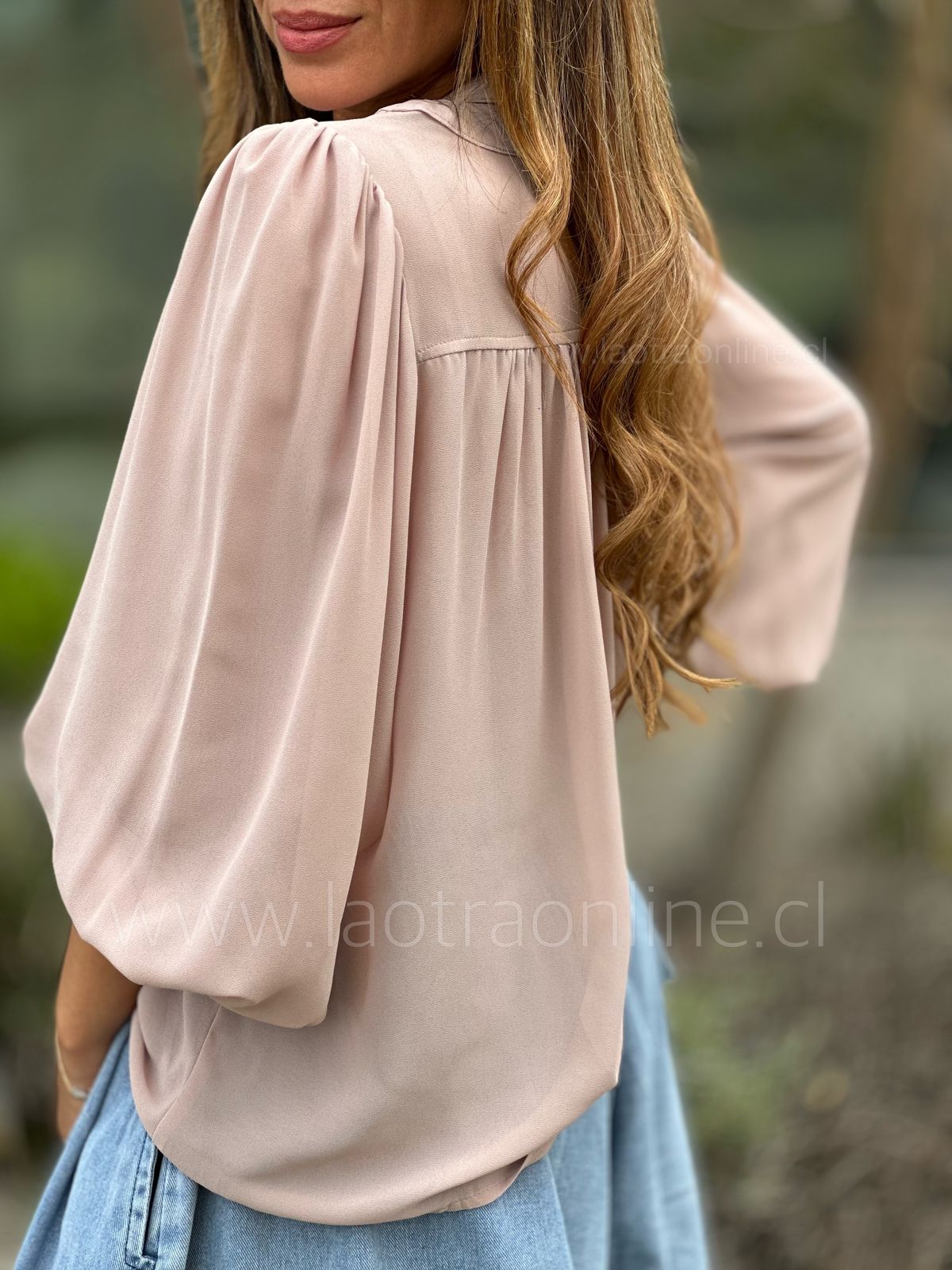 Blusa Belleza rosa viejo