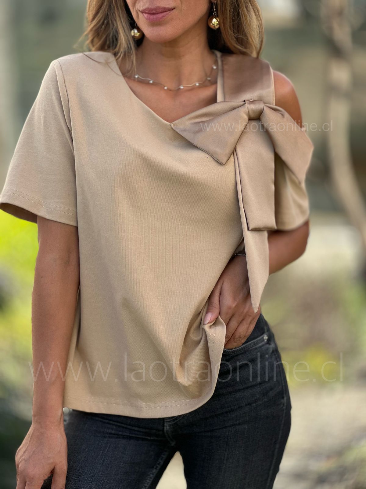 Blusa Rose camel