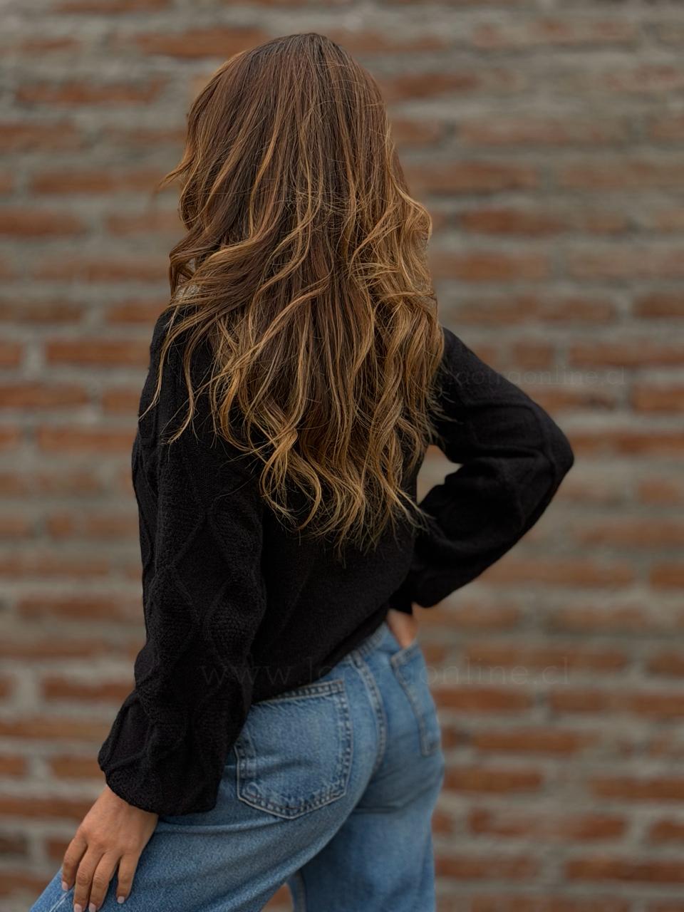 Sweater Rombos negro
