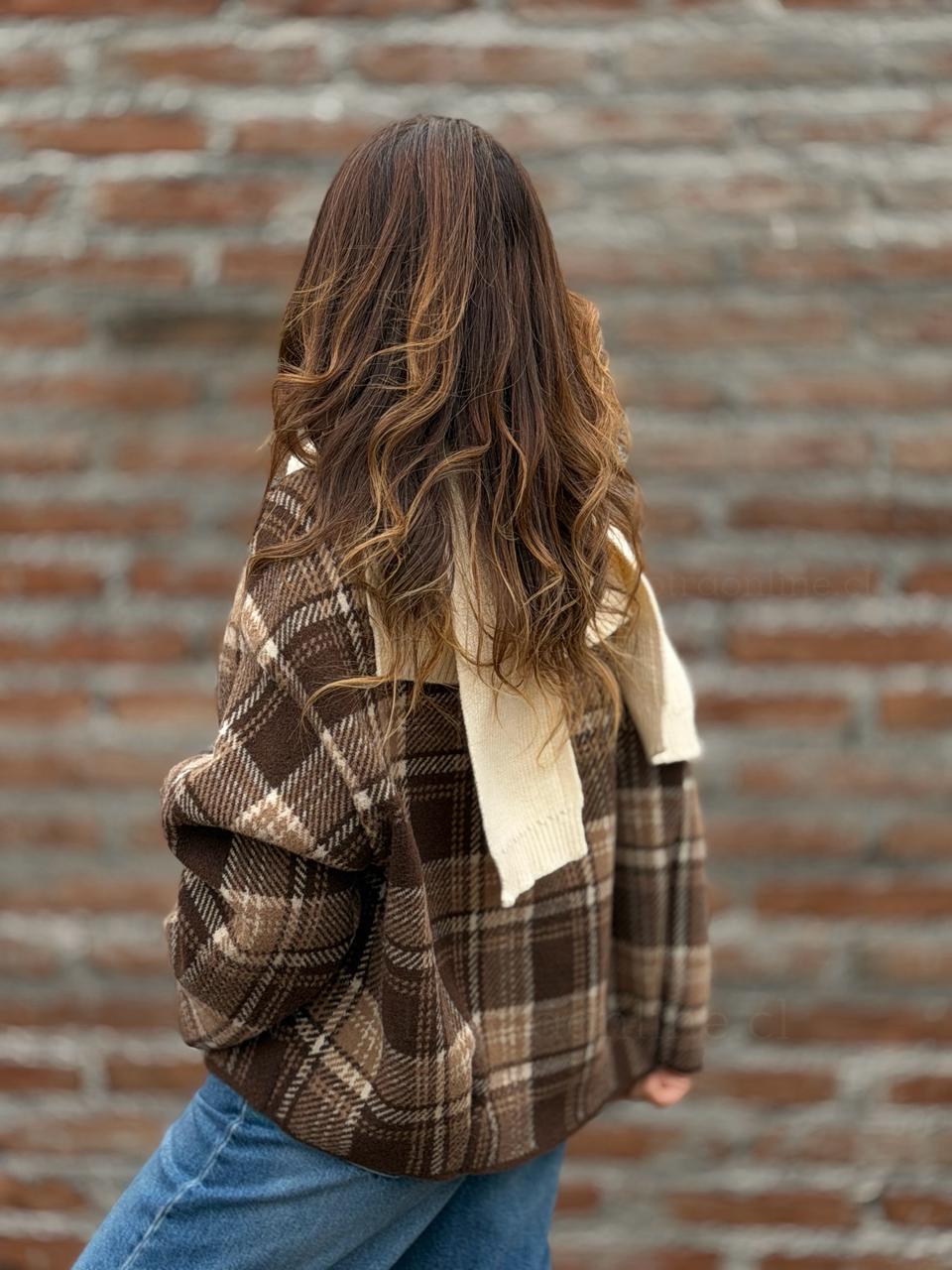 Chaqueta Escocés camel