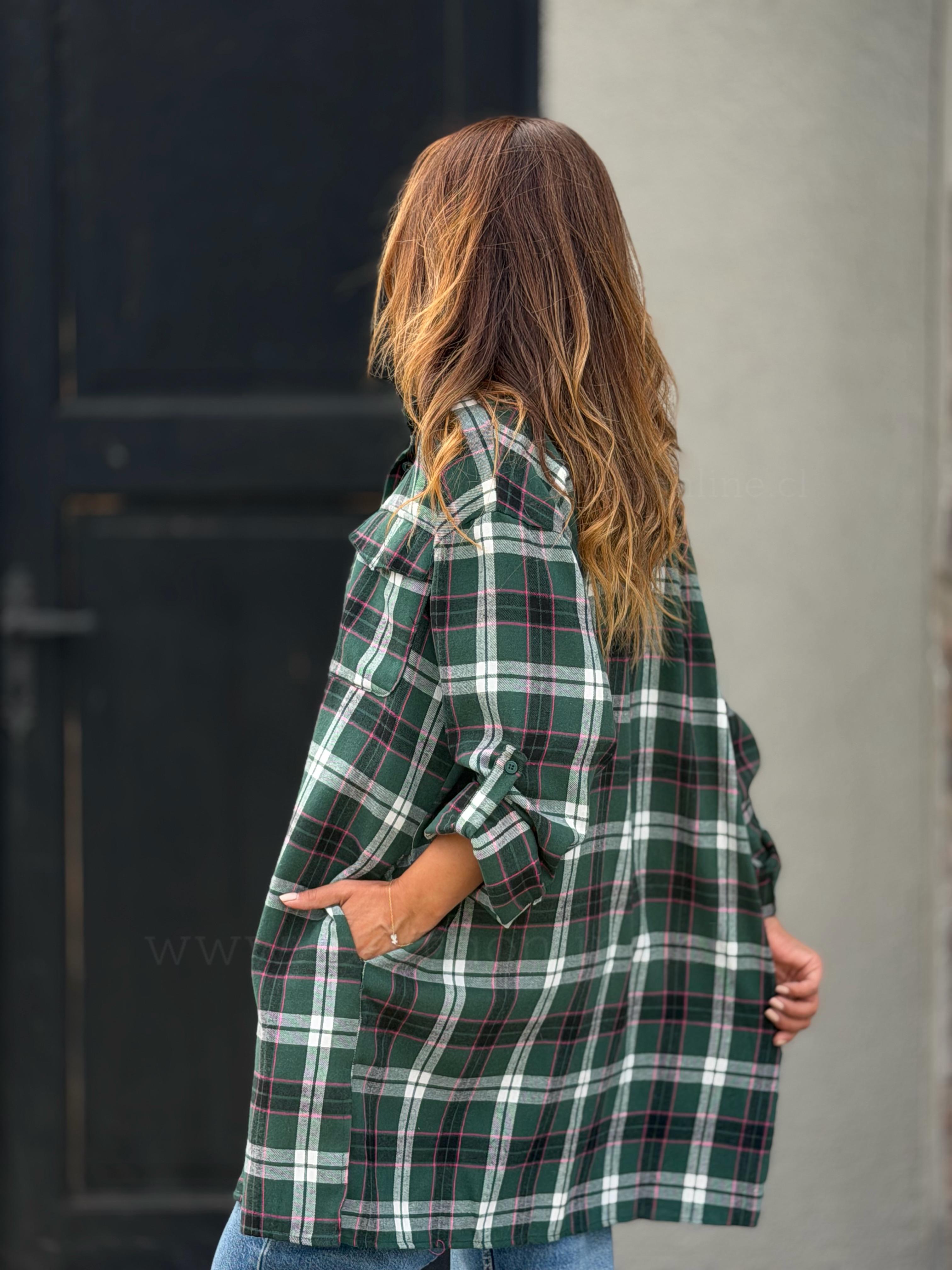 Camisero Bolsillos verde