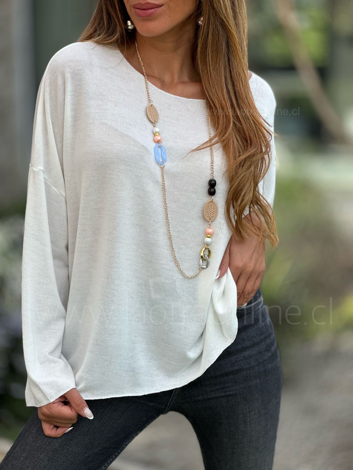 Polera Deli blanco
