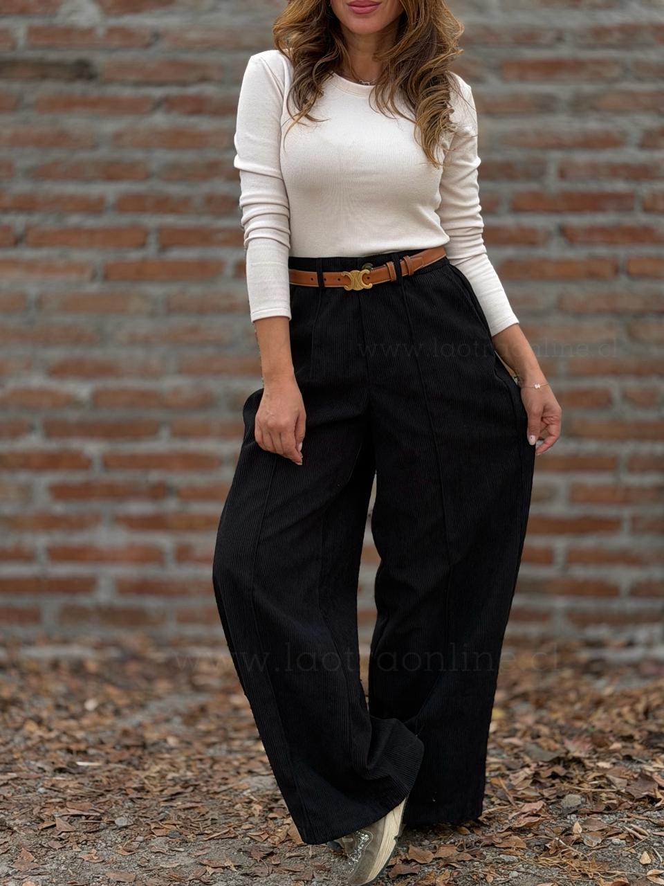 Pantalón Cotele negro