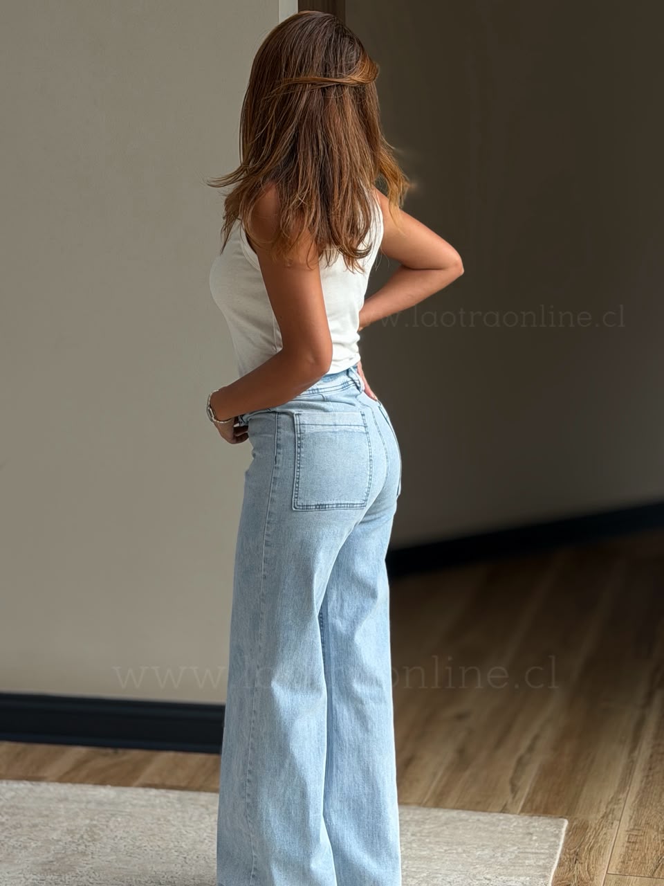 Jeans Magnolia celeste