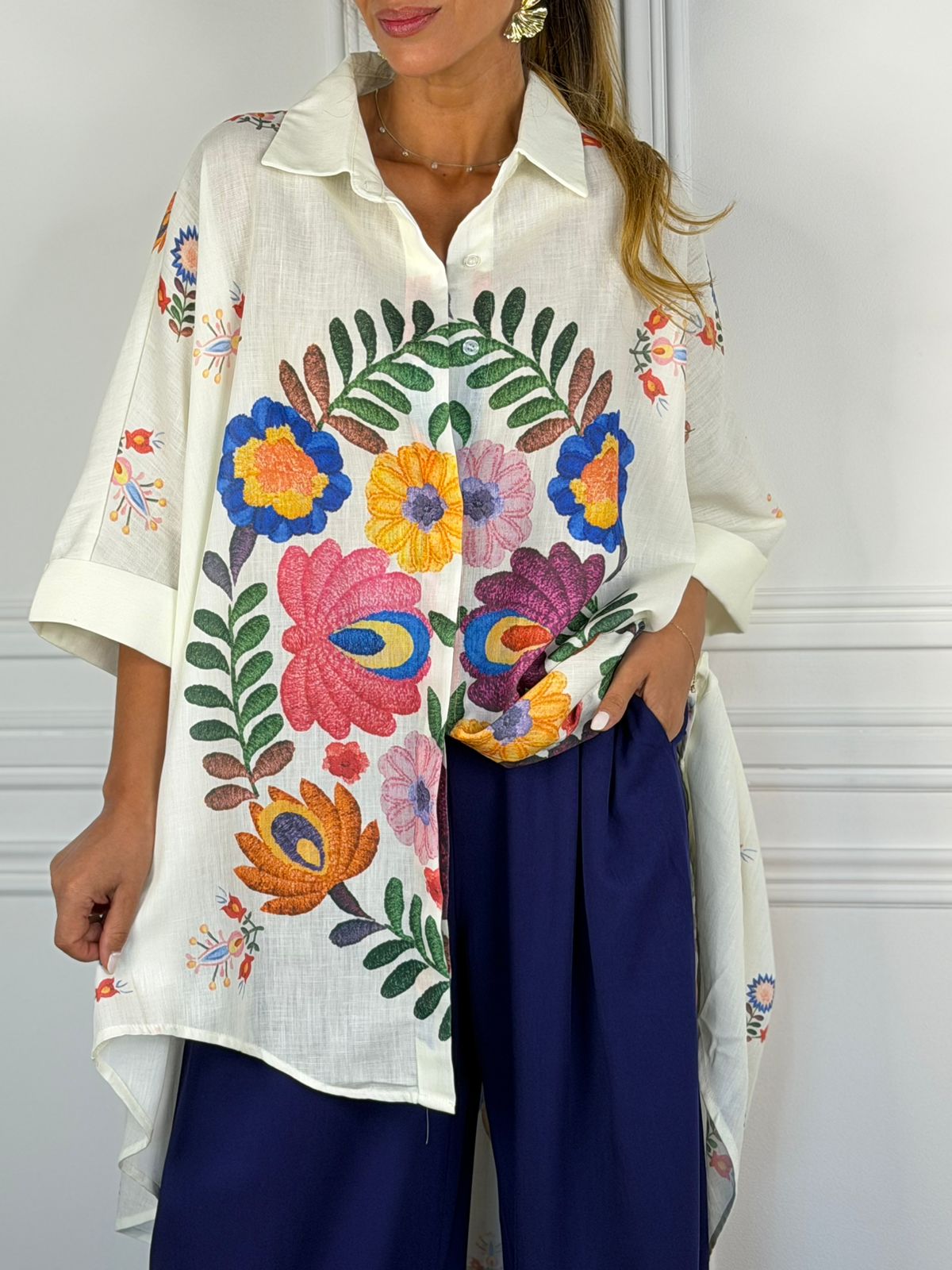 Blusa Mónaco blanco
