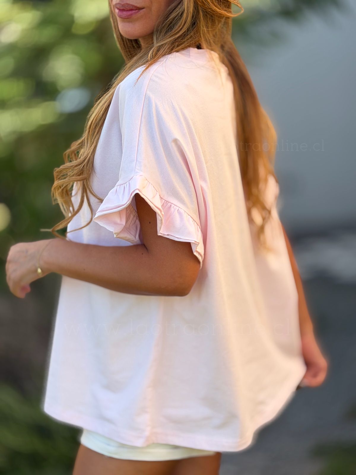 Polera Butterfly rosa