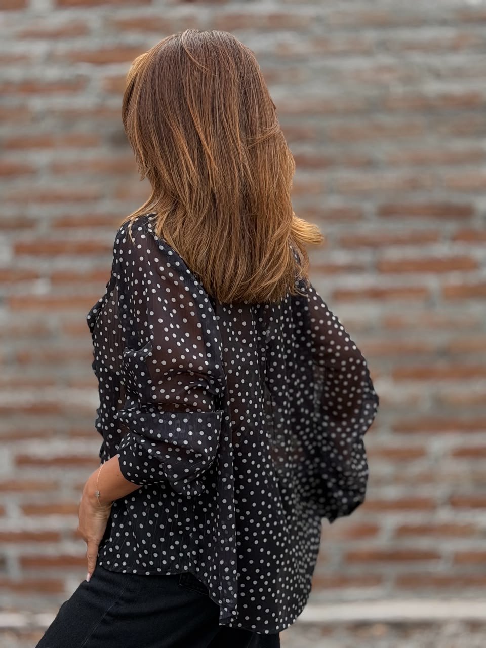 Blusa Vuelos Lunar negro
