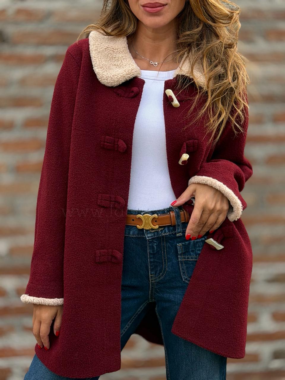Abrigo Baires cherry