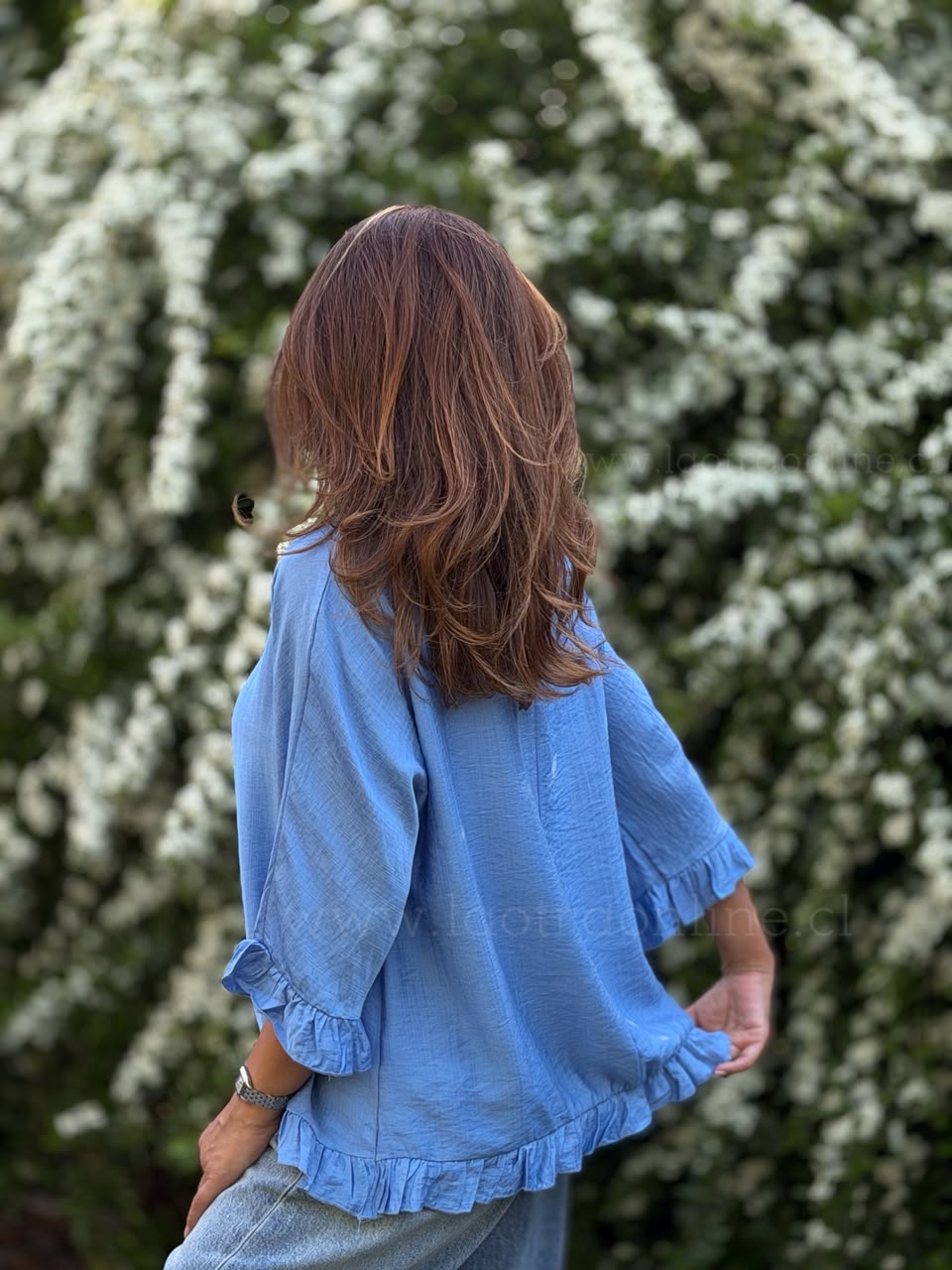 Polera Vuelos Insuperable azul
