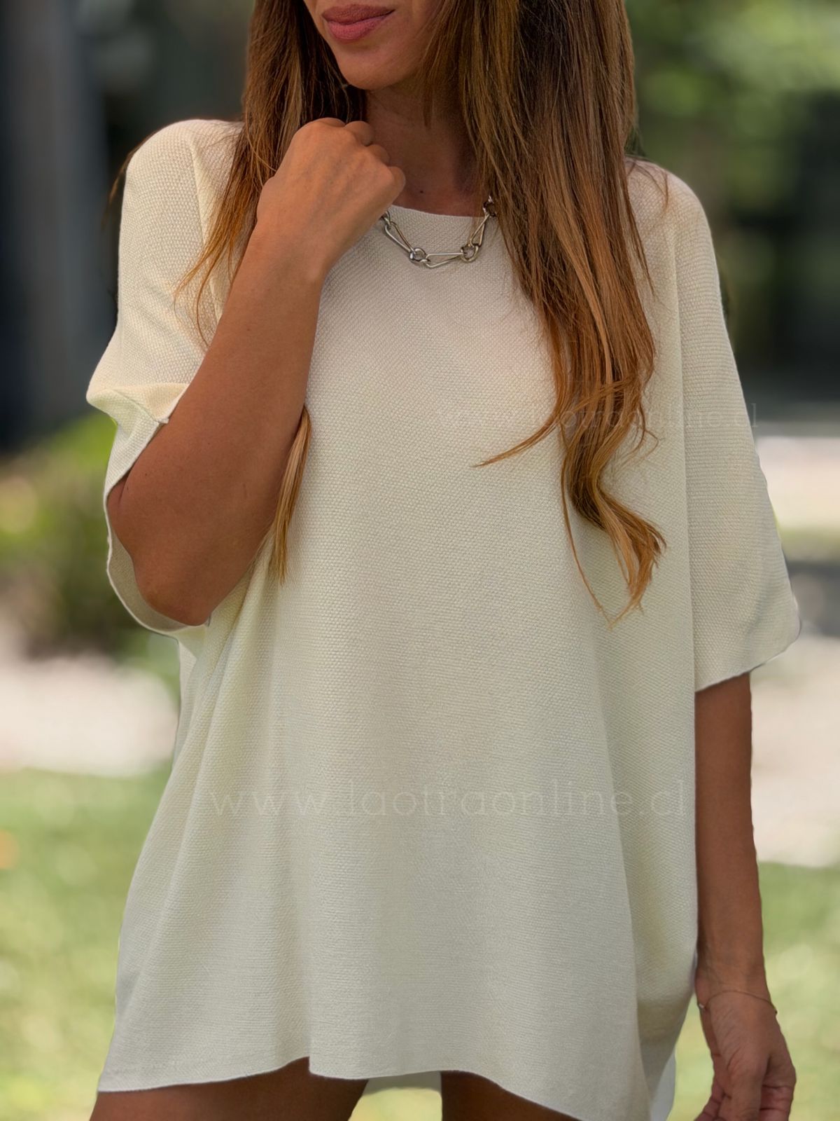 Polera Hilo Lia crema