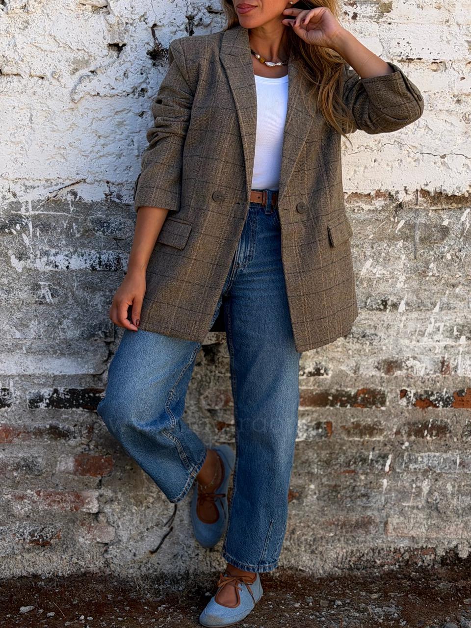 Blazer sastrero  camel