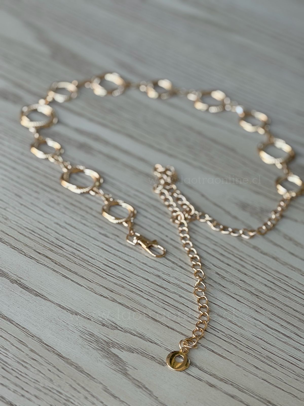 Cinturón Argolla dorado