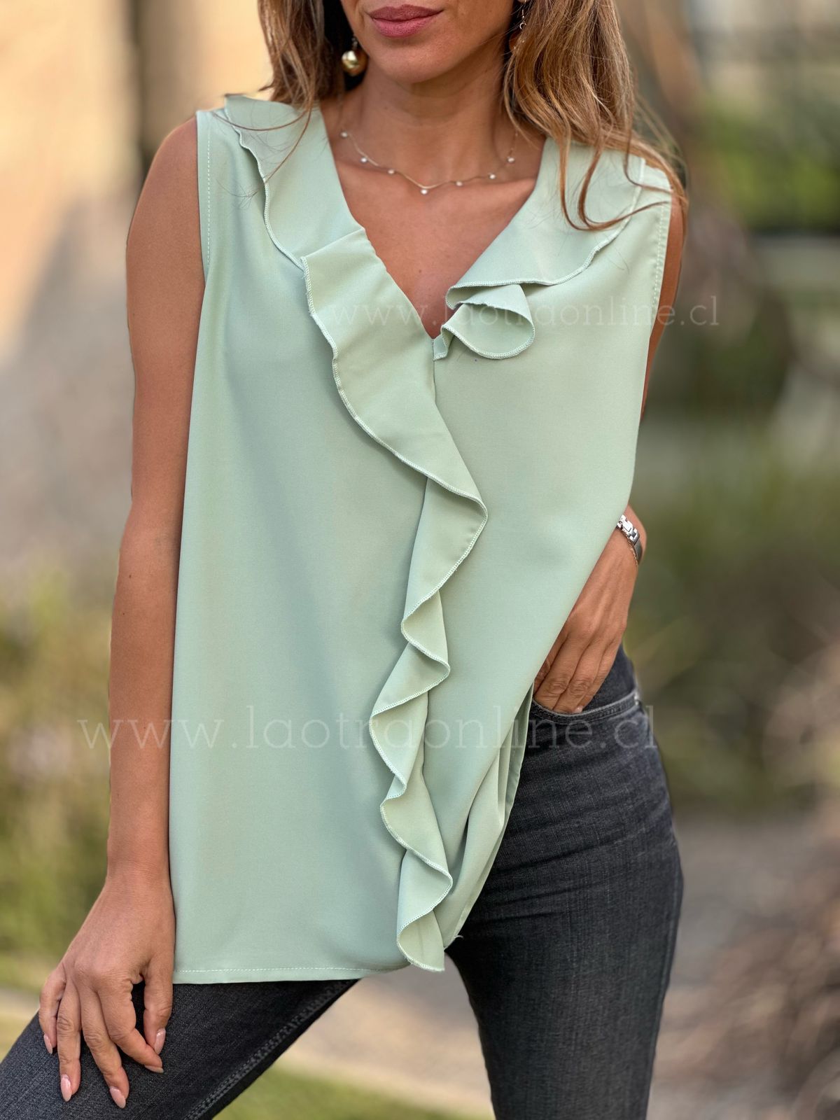 Polera Francesa menta