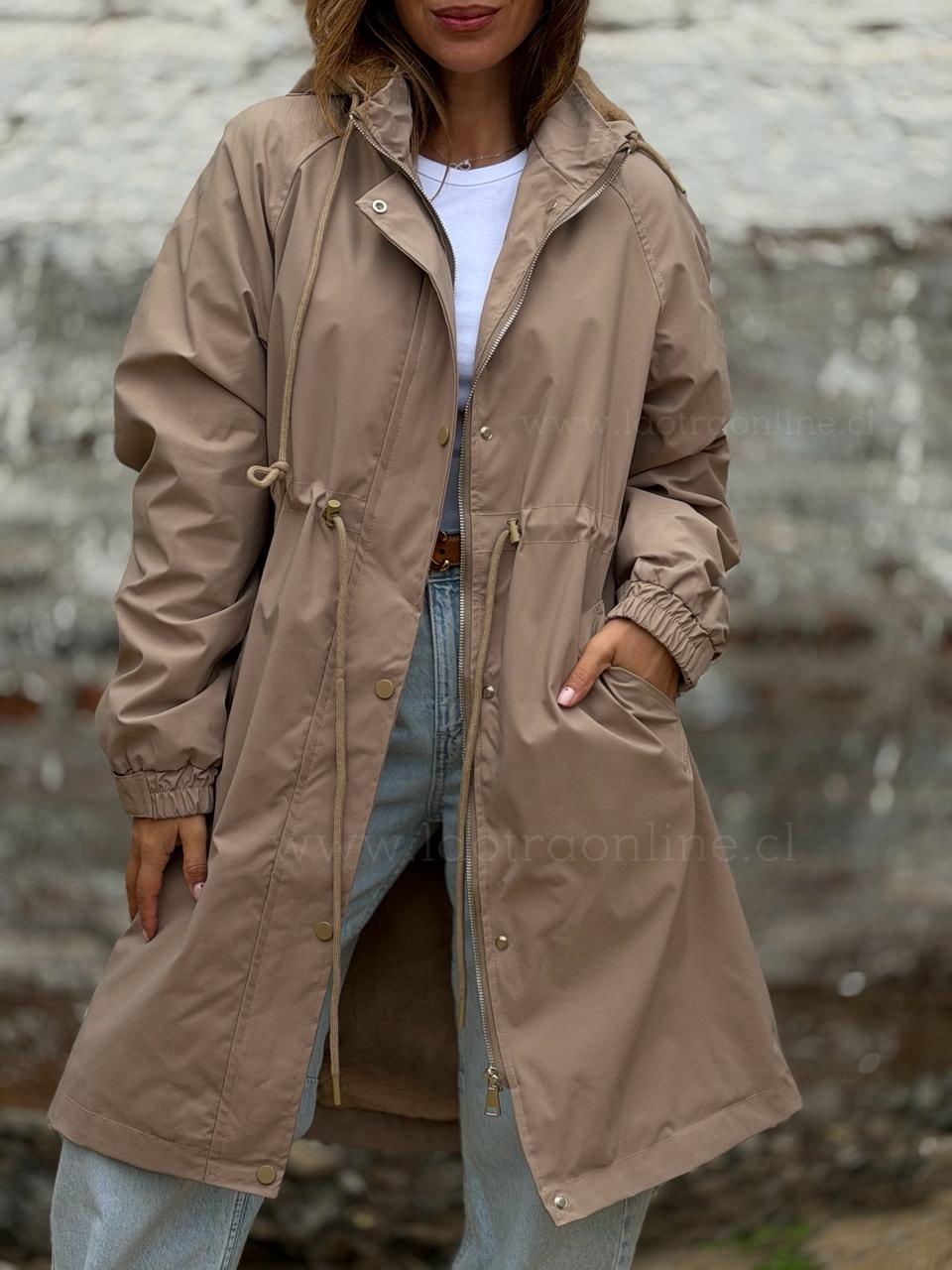 Chaqueta Gabardina/chiporro camel
