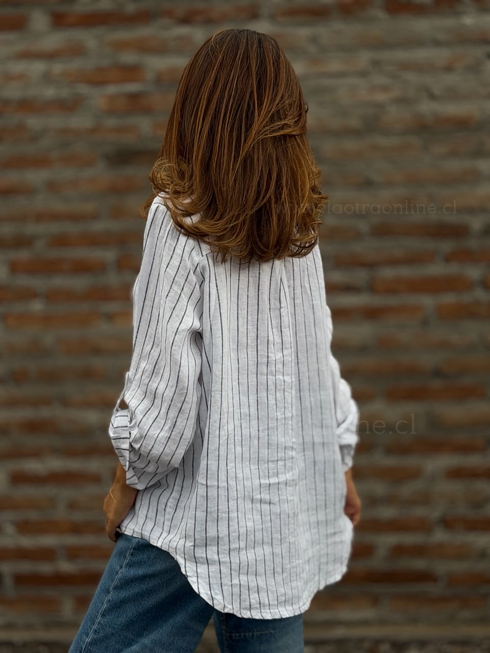 Blusa 100%Lino blanco