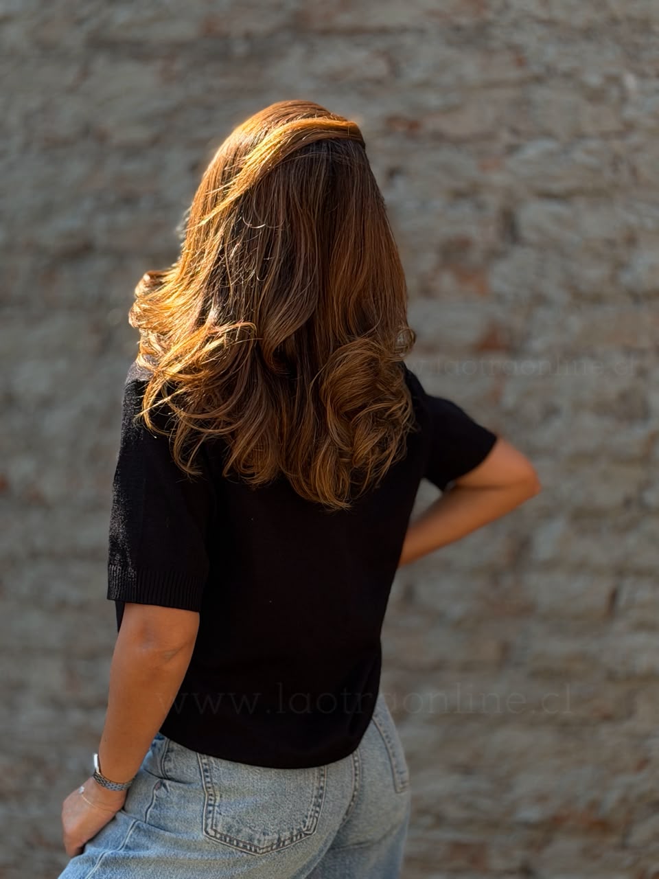 Polera Hilo Venecia negro