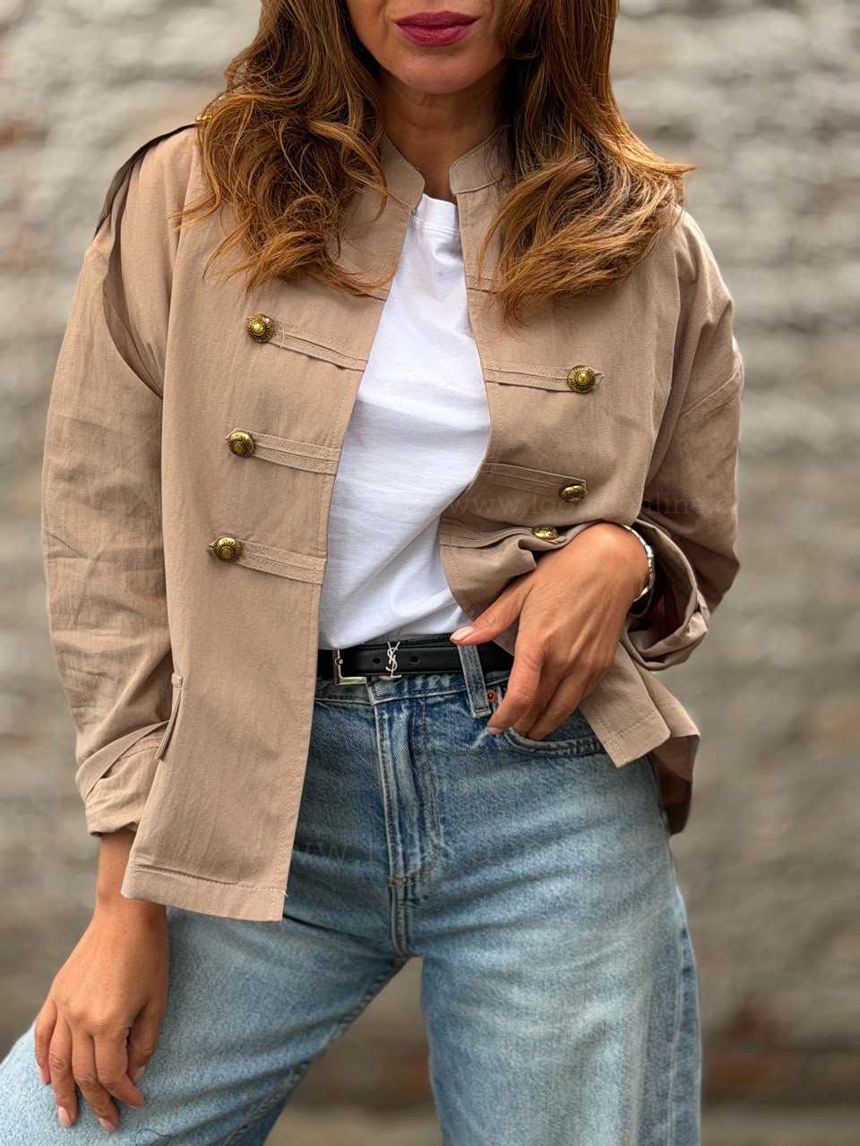 Chaqueta New Napoleon II beige