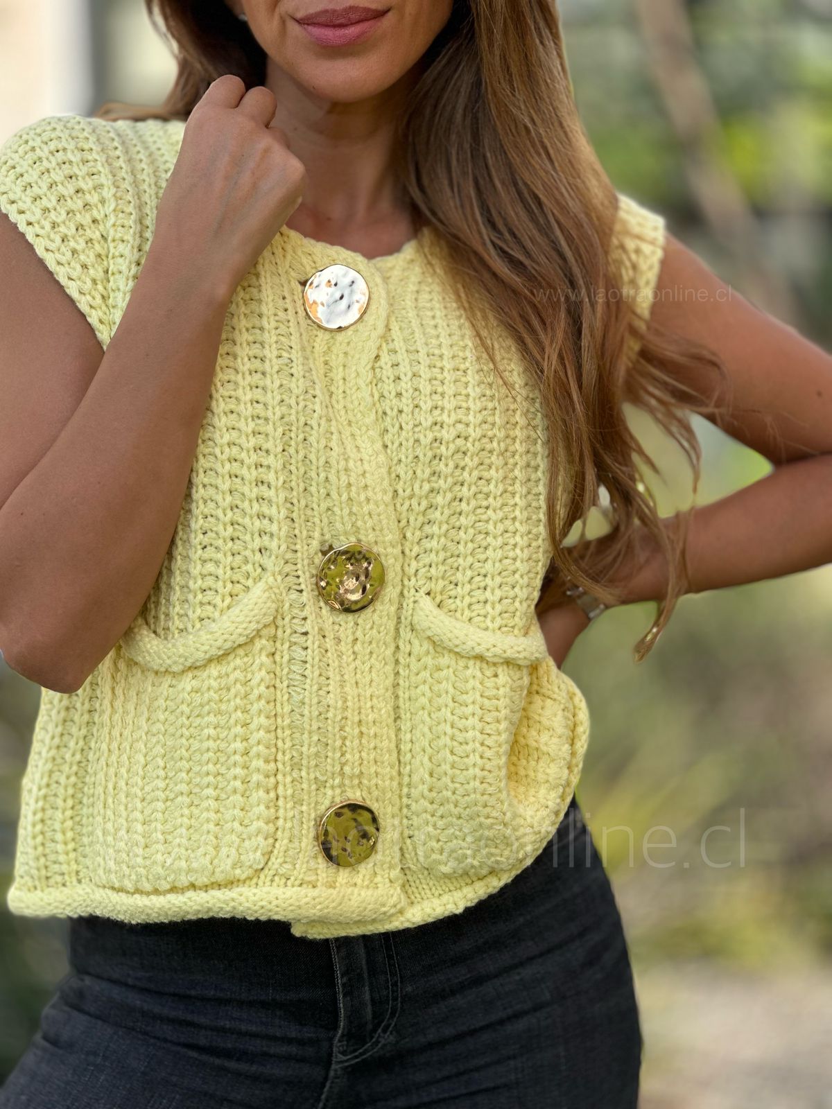 Chaleco sin mangas Golden amarillo