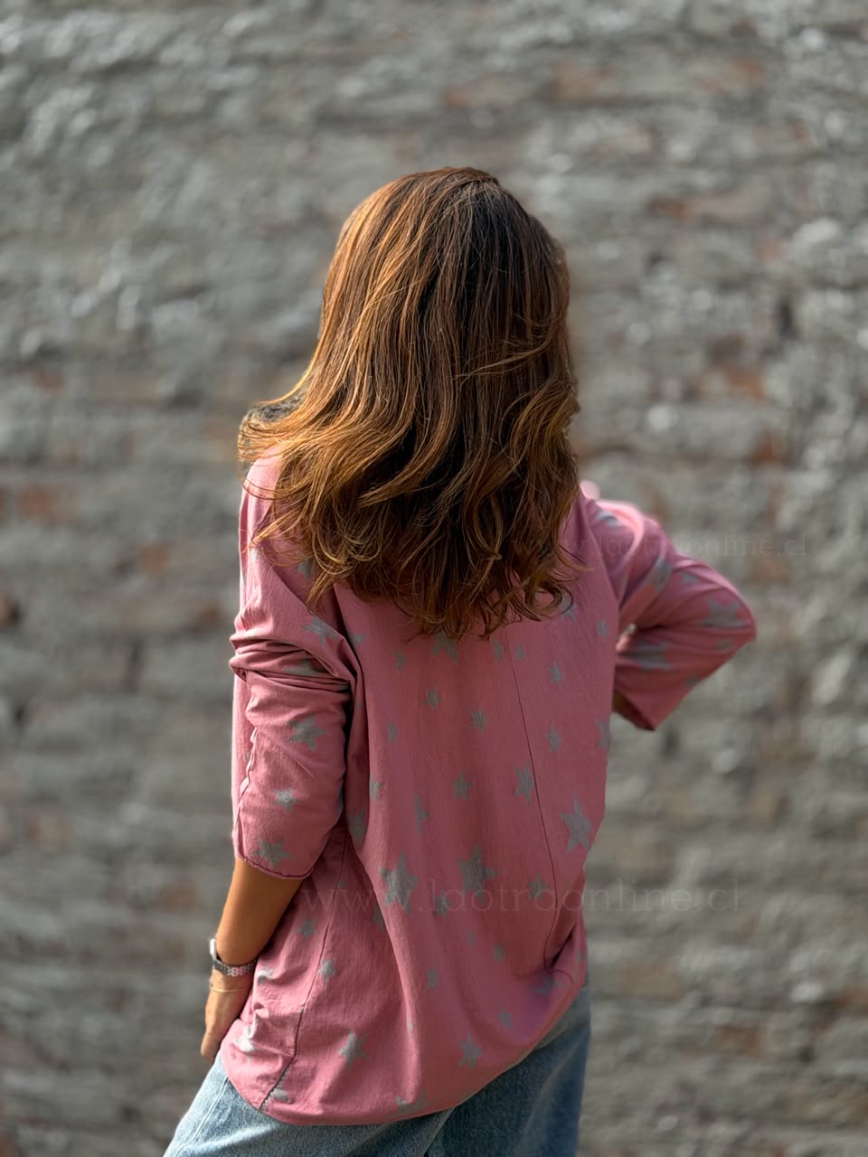Polera Star rosa