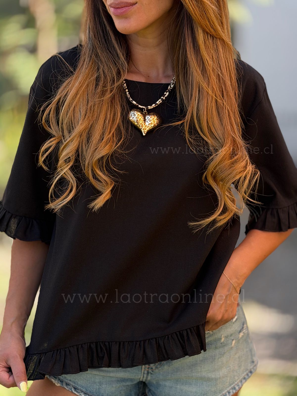 Blusón Copacabana negro