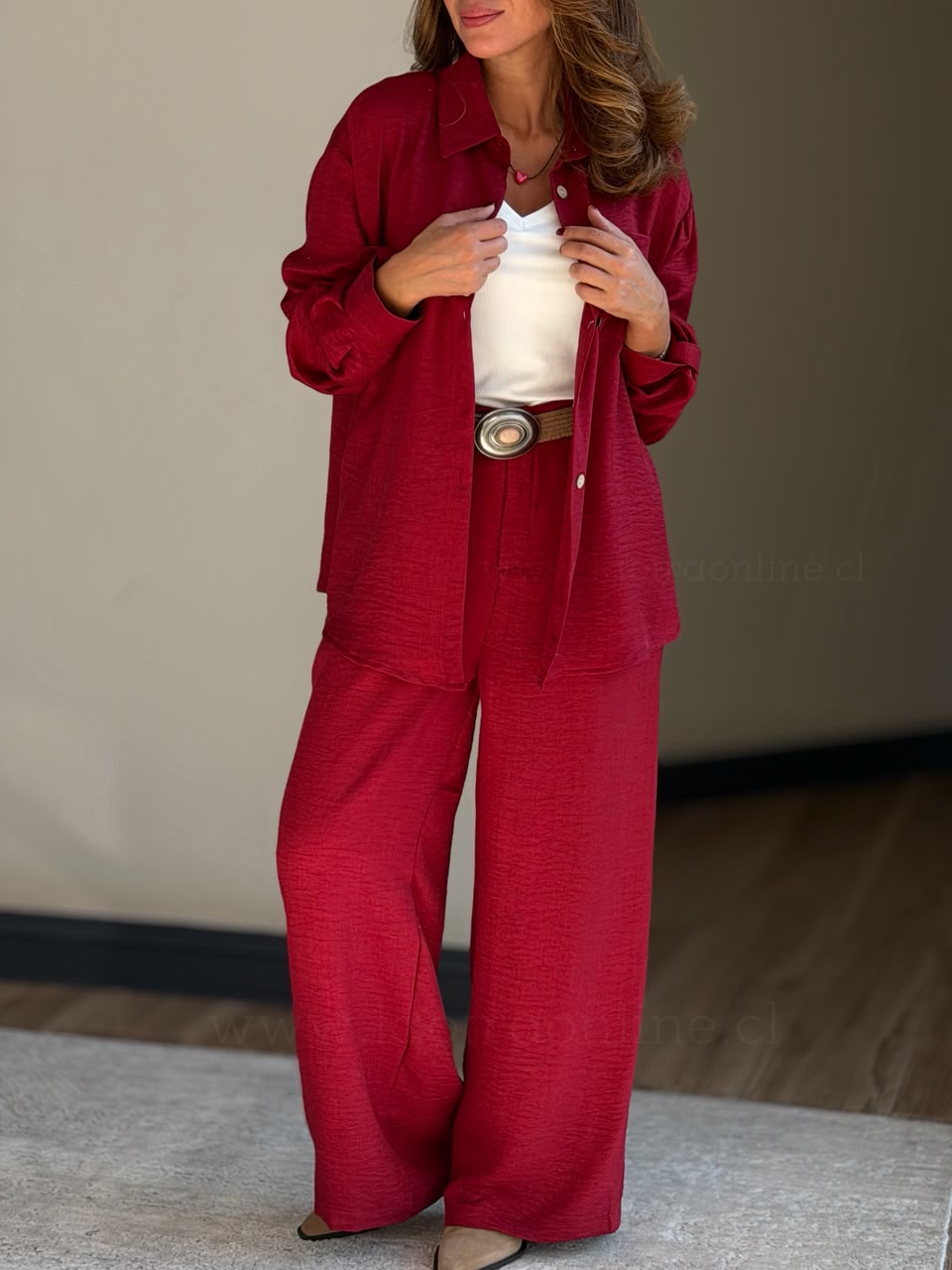Set Pantalón+Blusa rojo
