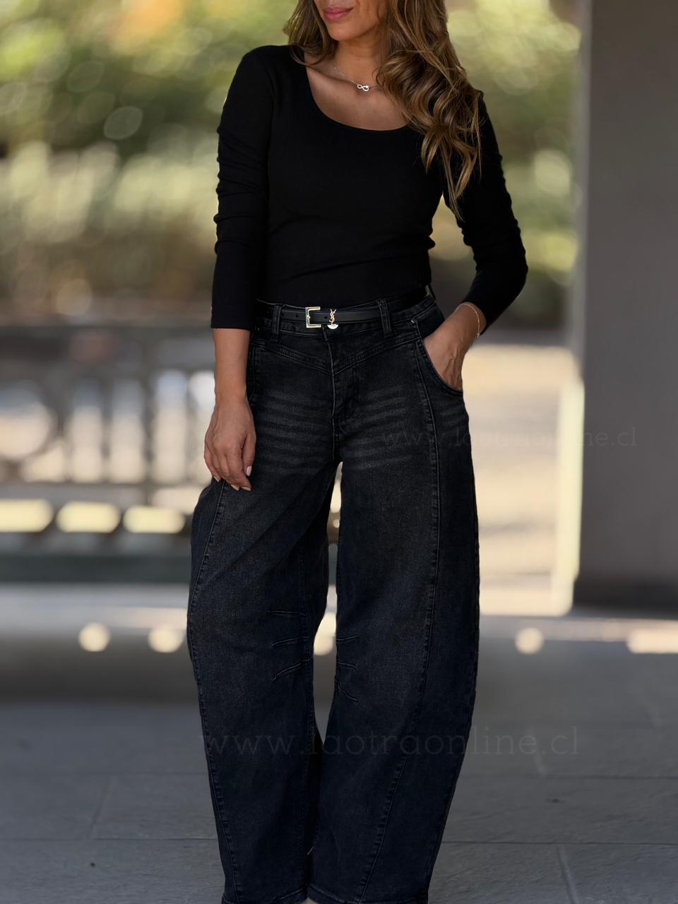 Jeans Barrel La Otra negro
