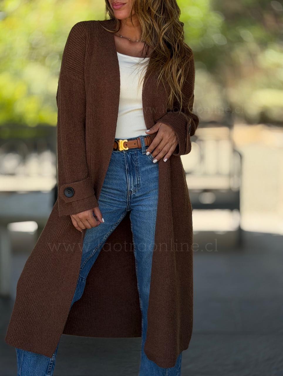 Maxi Cárdigan Sophie choco