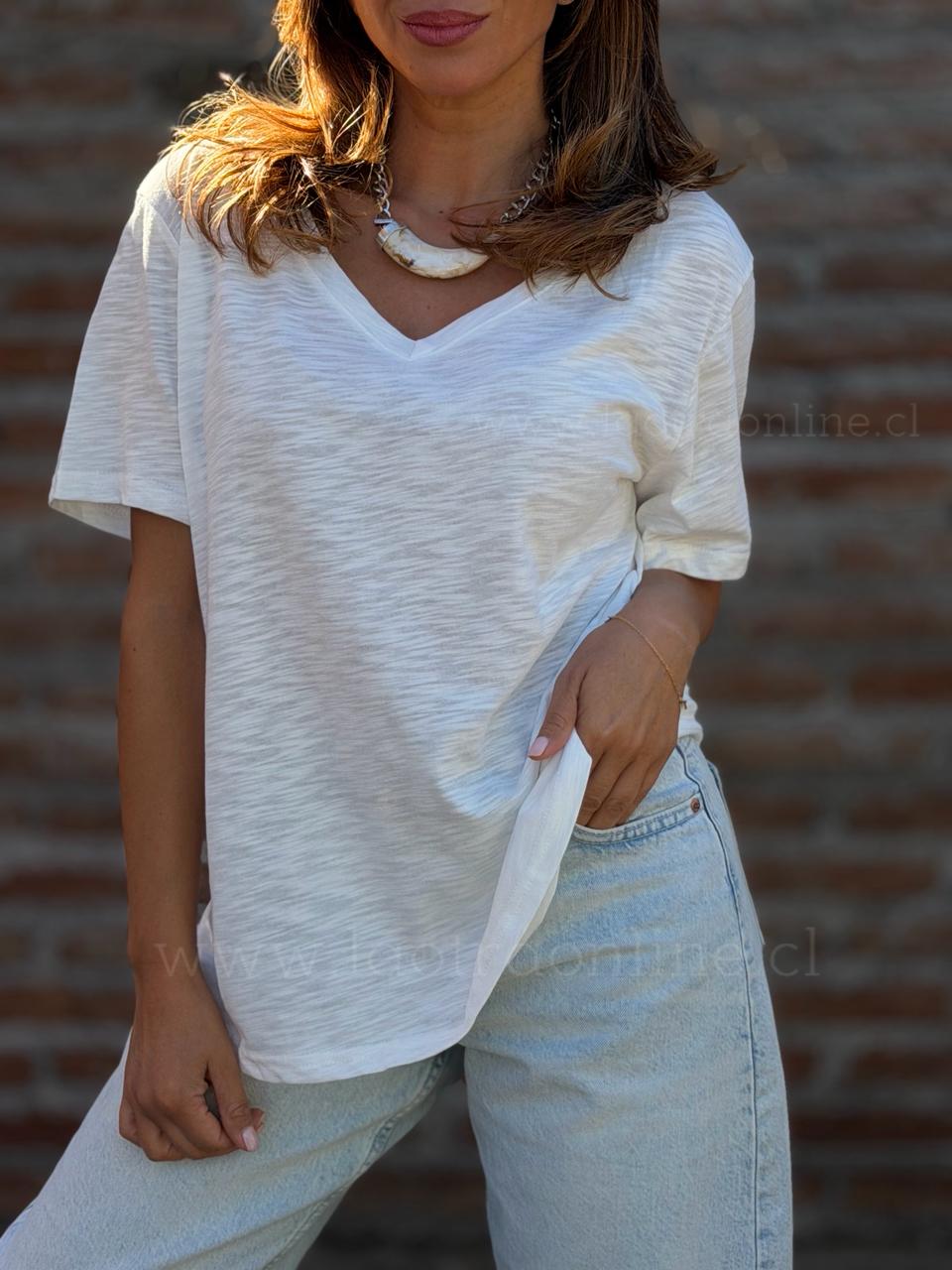 Polera Madrid blanco